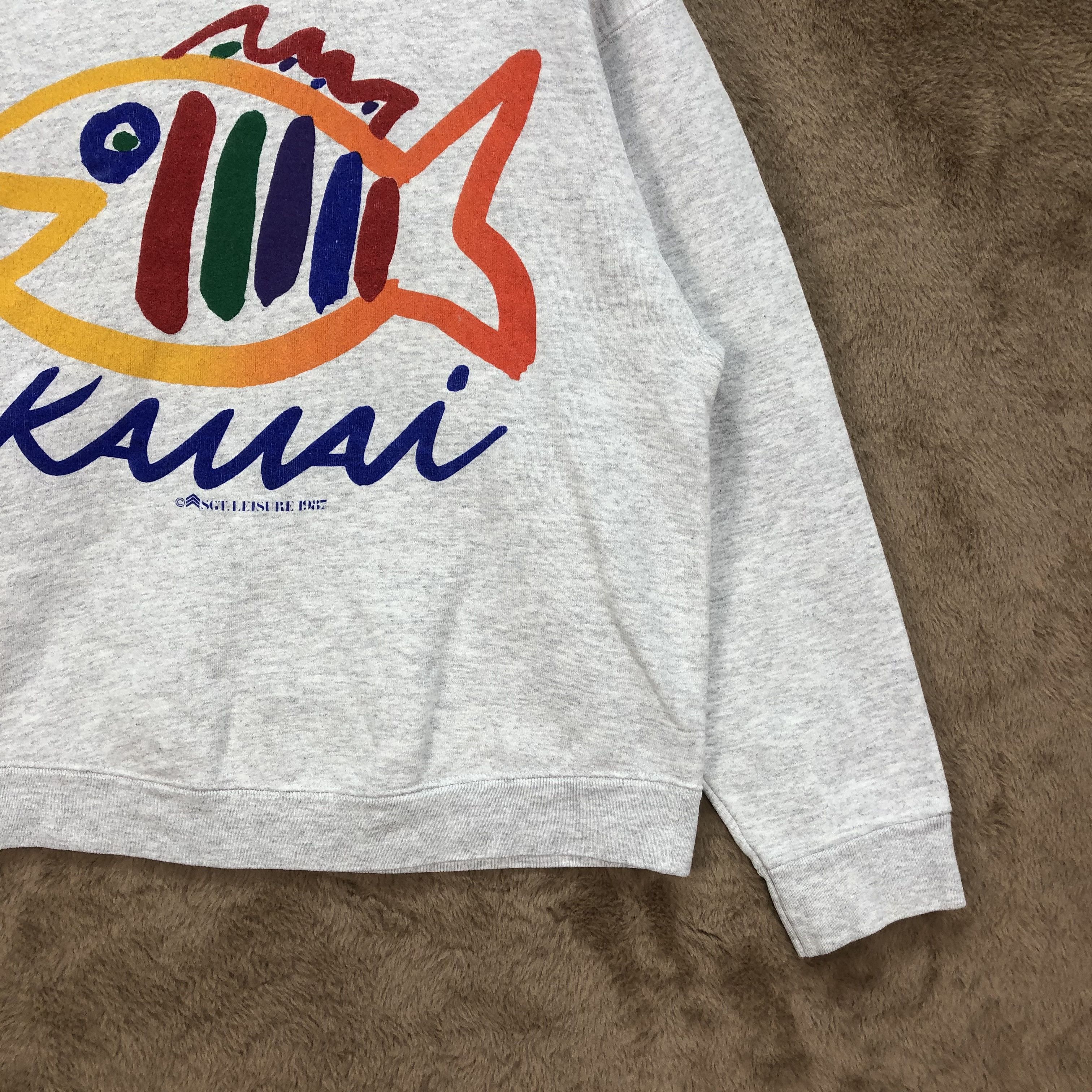 Vintage VINTAGE 87' KAUAI LOGO SGT. LEISURE SWEATSHIRTS #5144-176 Size US S / EU 44-46 / 1 - 7 Thumbnail