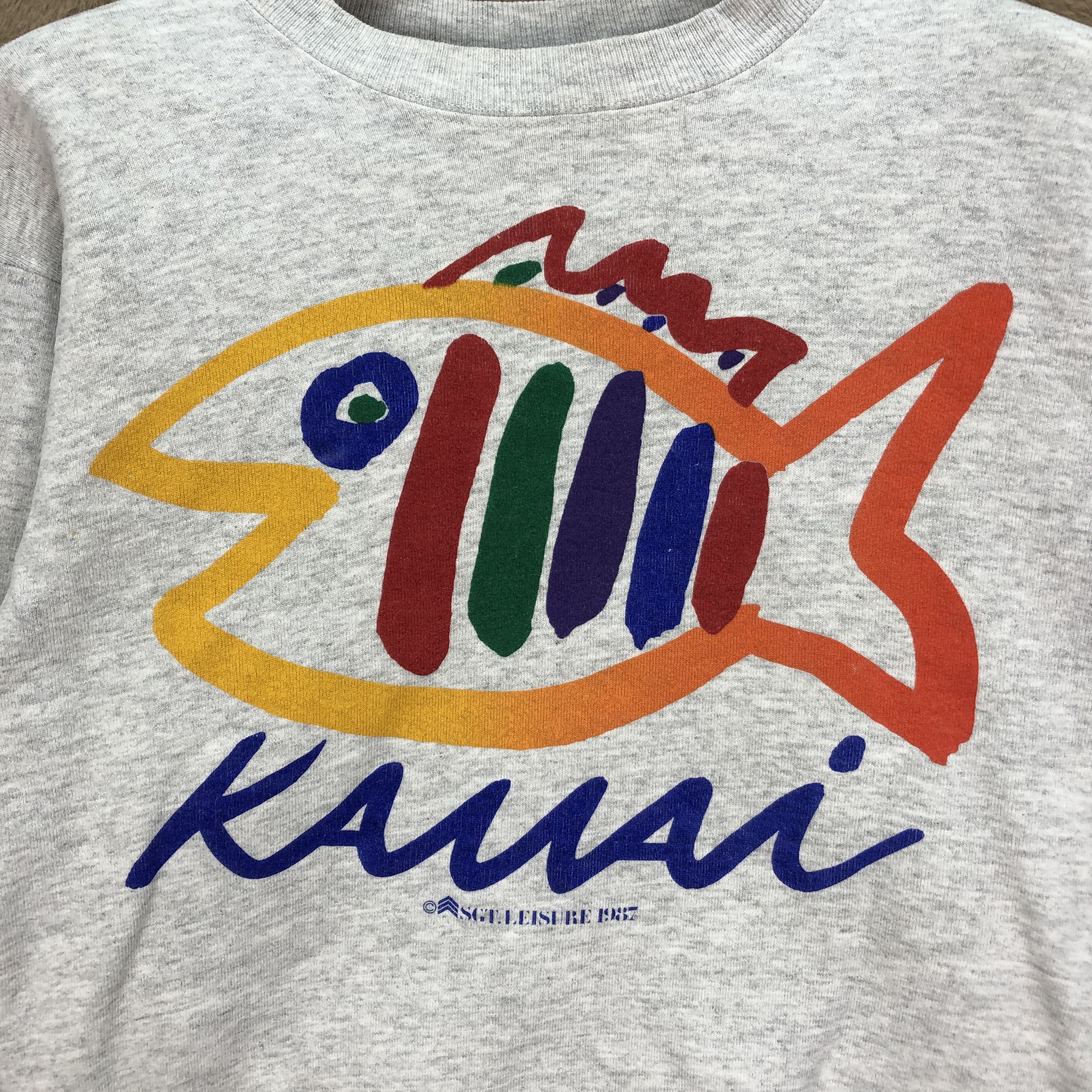 Vintage VINTAGE 87' KAUAI LOGO SGT. LEISURE SWEATSHIRTS #5144-176 Size US S / EU 44-46 / 1 - 3 Thumbnail