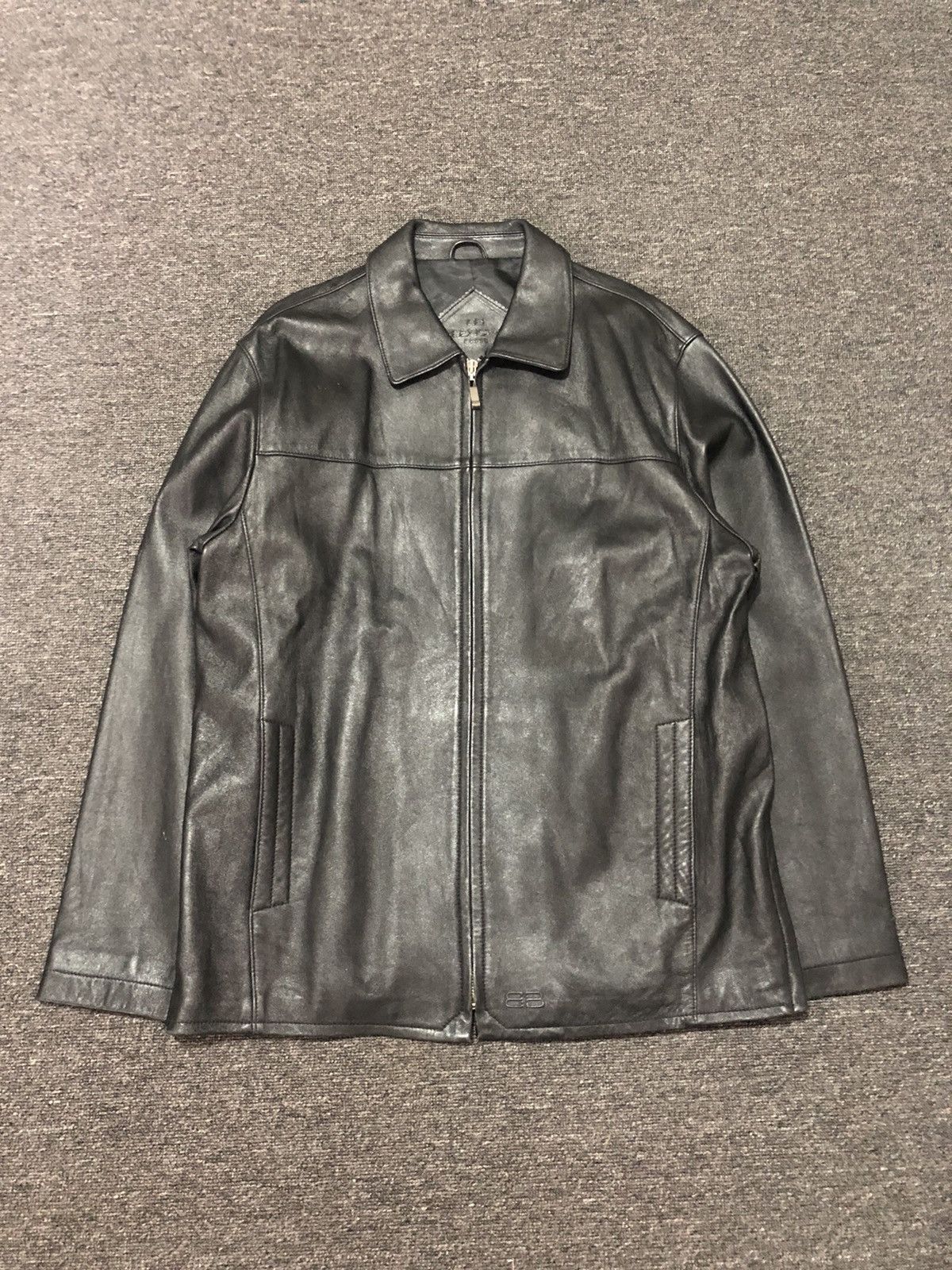 Balenciaga Balenciaga x Vintage 1997 Side zip Leather Jacket Grailed