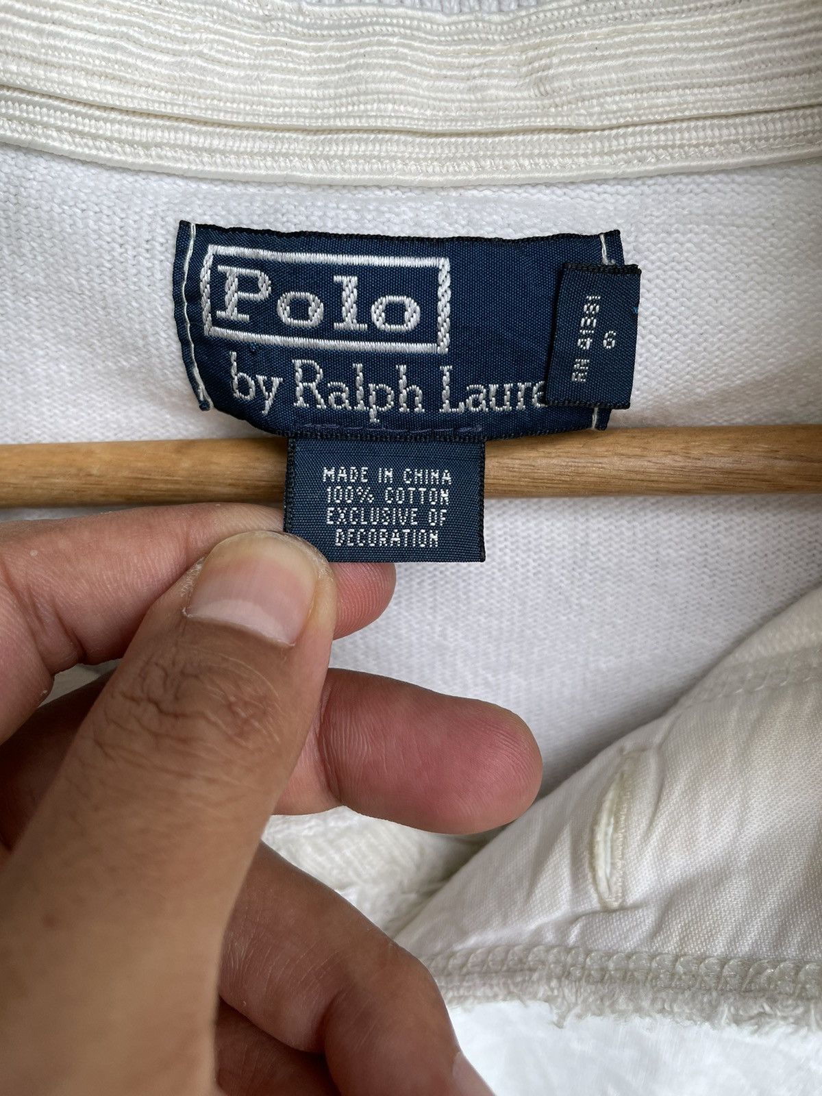 Polo Ralph Lauren × Vintage Vintage Polo Ralph Lauren Block Logo Half Button Size US M / EU 48-50 / 2 - 8 Thumbnail