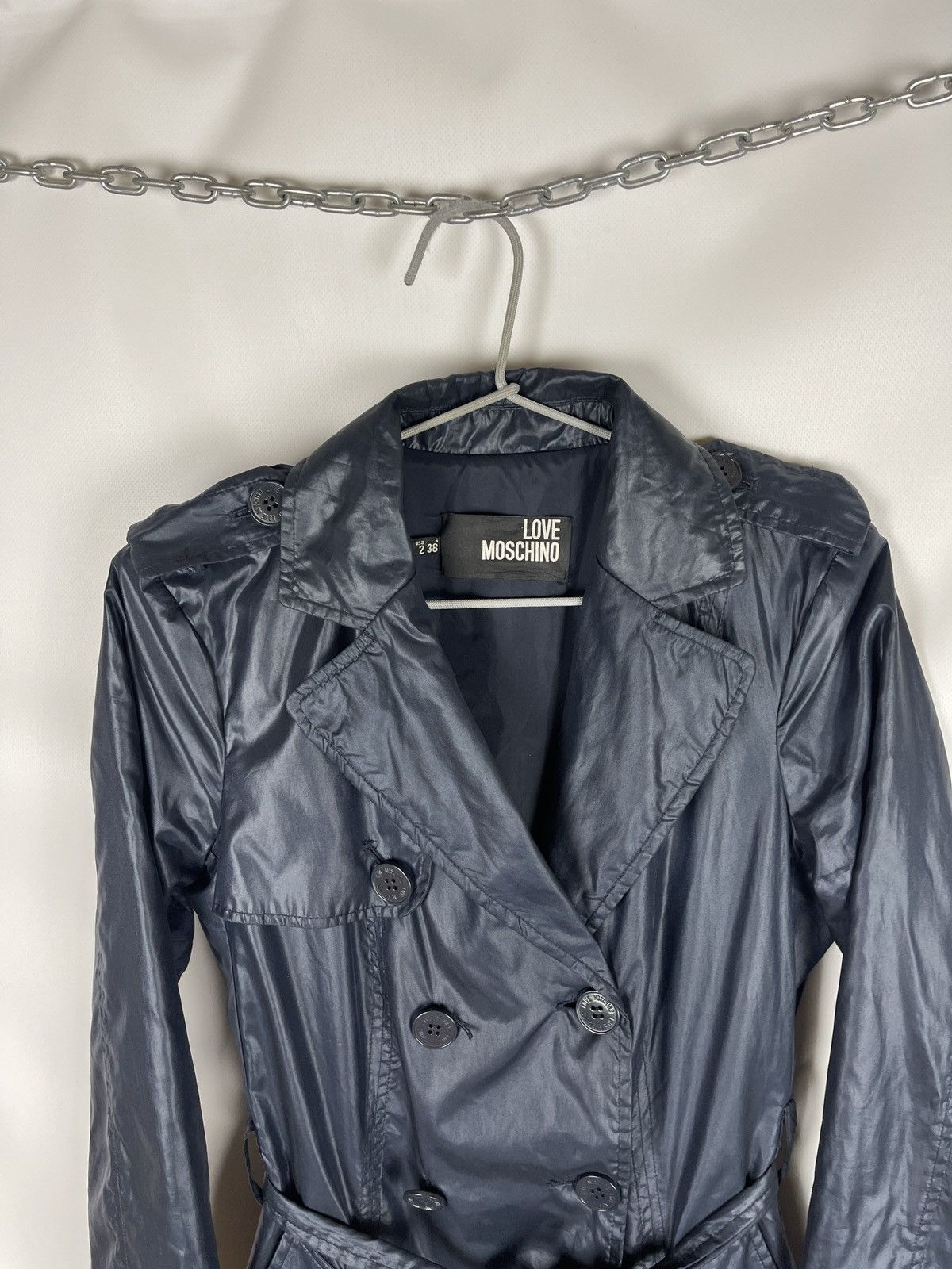 Moschino Love Moschino nylon long trench coat belted Size XS / US 0-2 / IT 36-38 - 8 Thumbnail