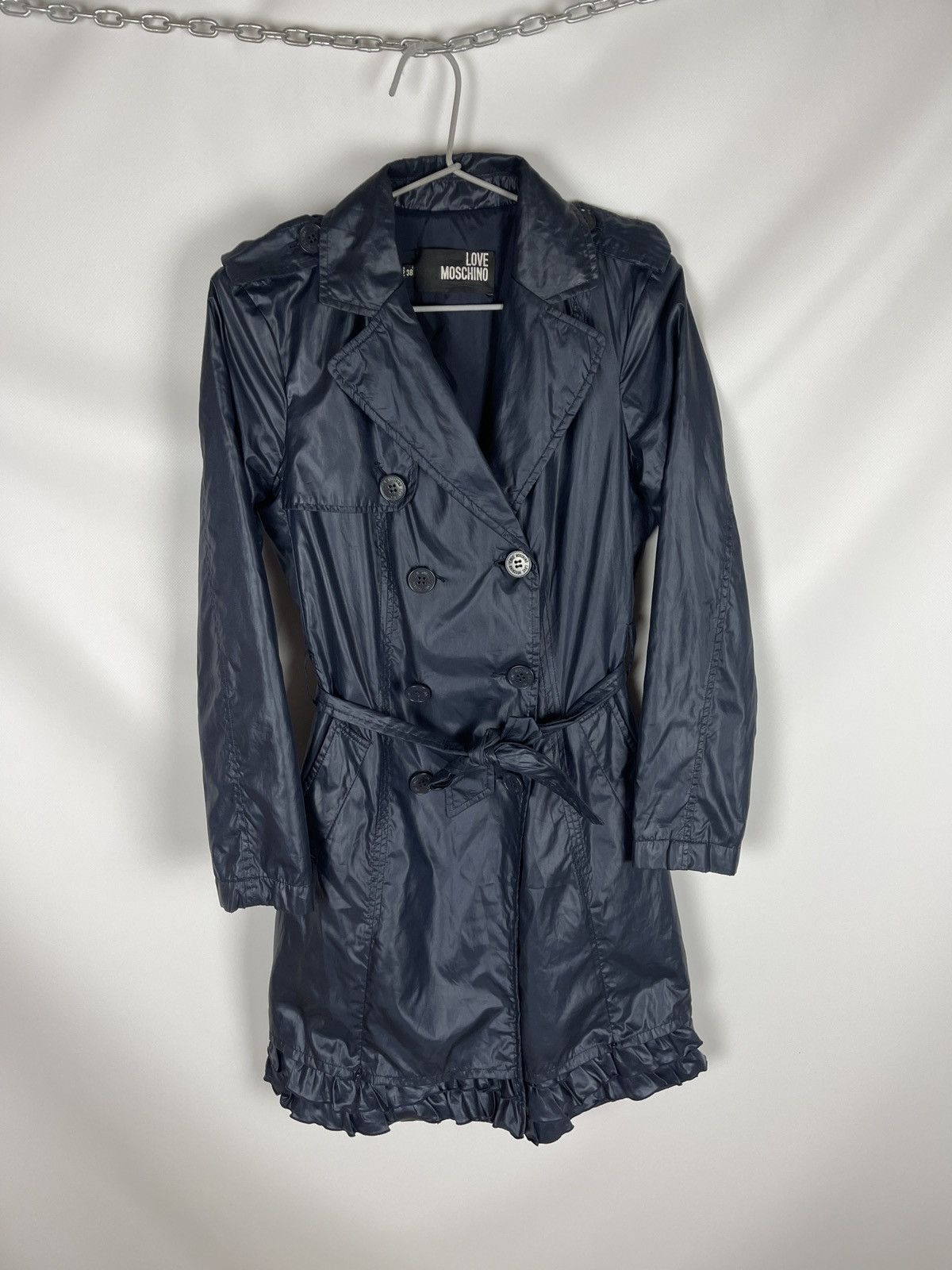 Moschino Love Moschino nylon long trench coat belted Size XS / US 0-2 / IT 36-38 - 6 Thumbnail
