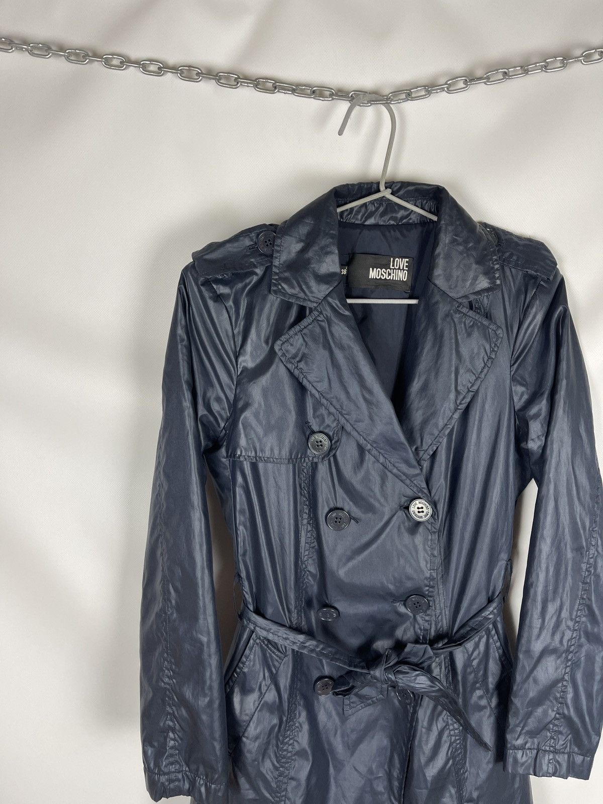 Moschino Love Moschino nylon long trench coat belted Size XS / US 0-2 / IT 36-38 - 5 Thumbnail
