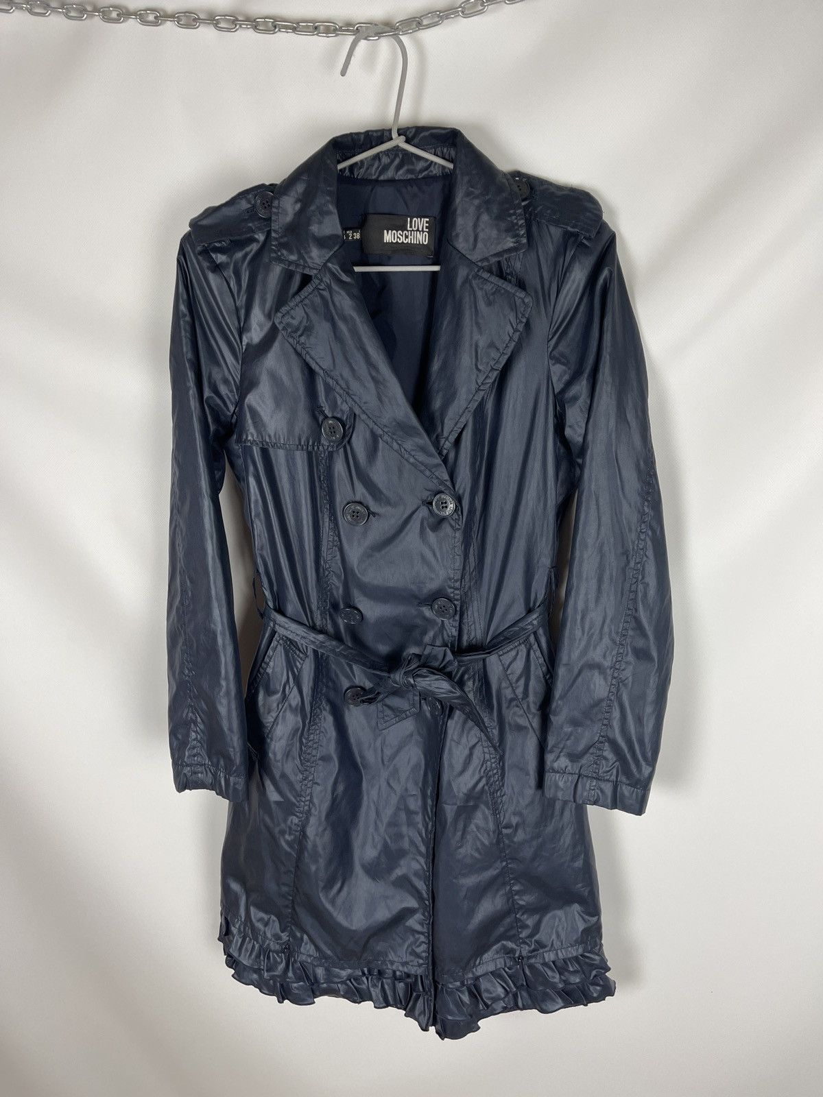Moschino Love Moschino nylon long trench coat belted Size XS / US 0-2 / IT 36-38 - 7 Thumbnail