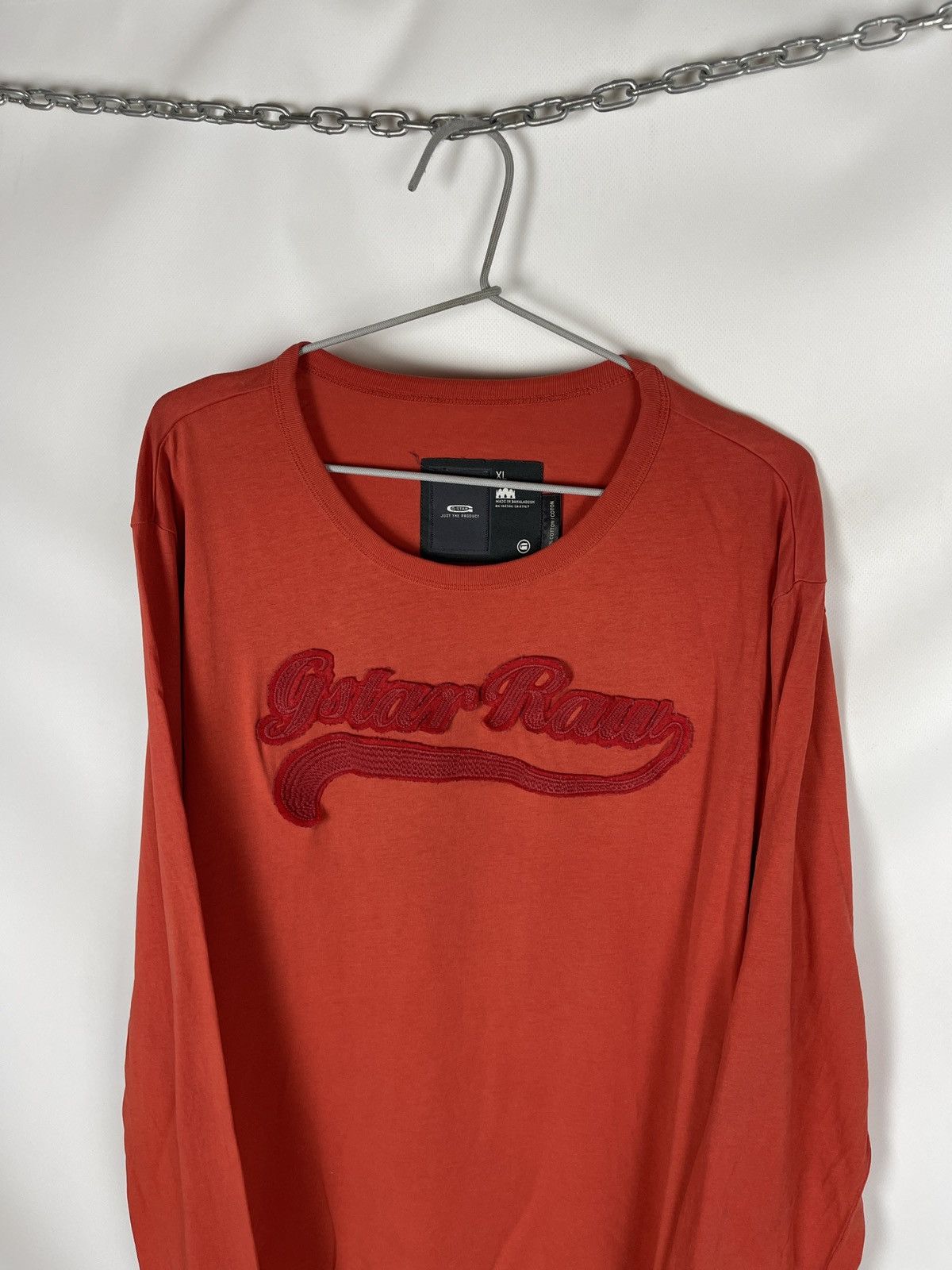 G-Star G-Star Raw Grand vintage red big logo long sleeve tee shirt Size US XL / EU 56 / 4 - 2 Thumbnail