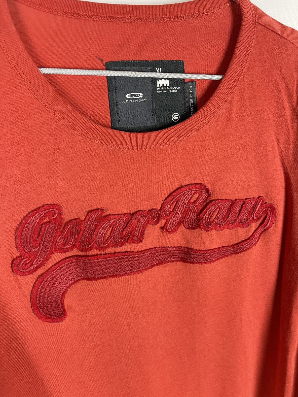G-Star G-Star Raw Grand vintage red big logo long sleeve tee shirt Size US XL / EU 56 / 4 - 4 Thumbnail