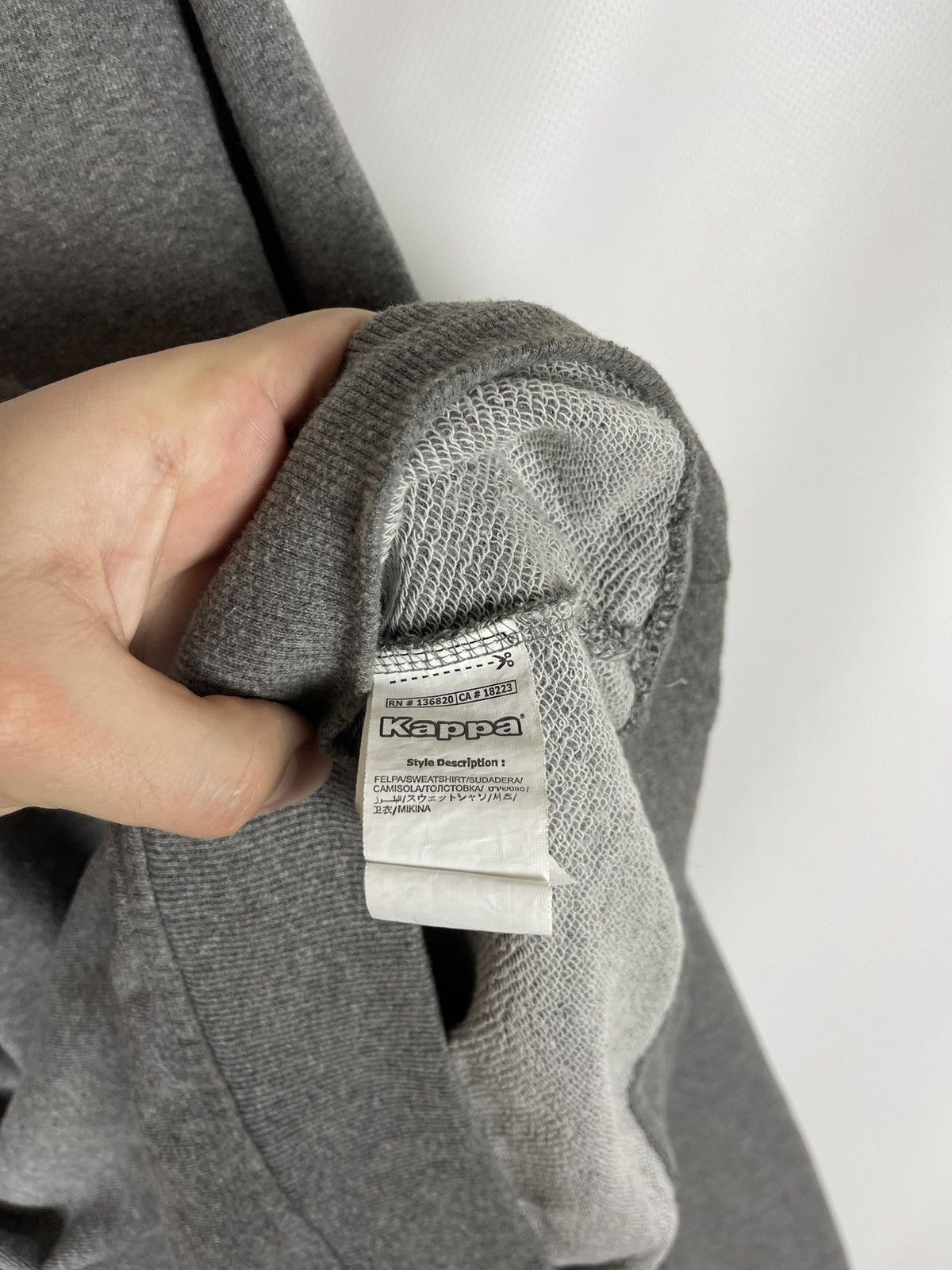 Kappa Kappa vintage small logo grey sweatshirt Size US L / EU 52-54 / 3 - 7 Thumbnail
