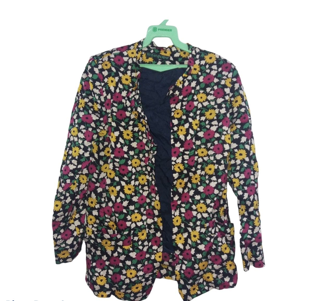 Yves Saint Laurent RARE VINTAGE YSL FLORAL JACKET Size US S / EU 44-46 / 1 - 1 Thumbnail