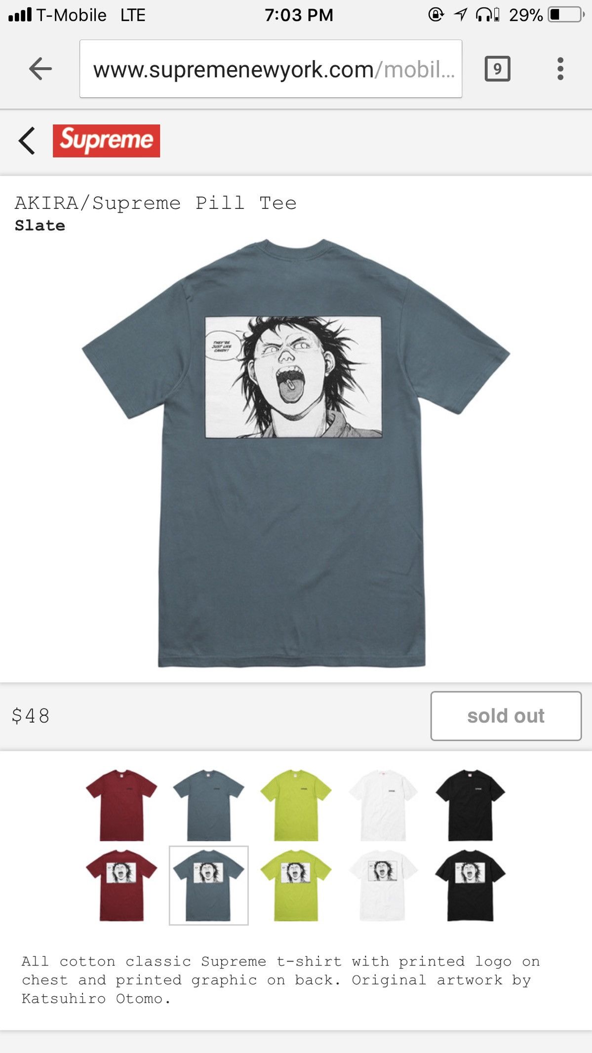 Supreme Pills Cotton werkstoffe T shirt