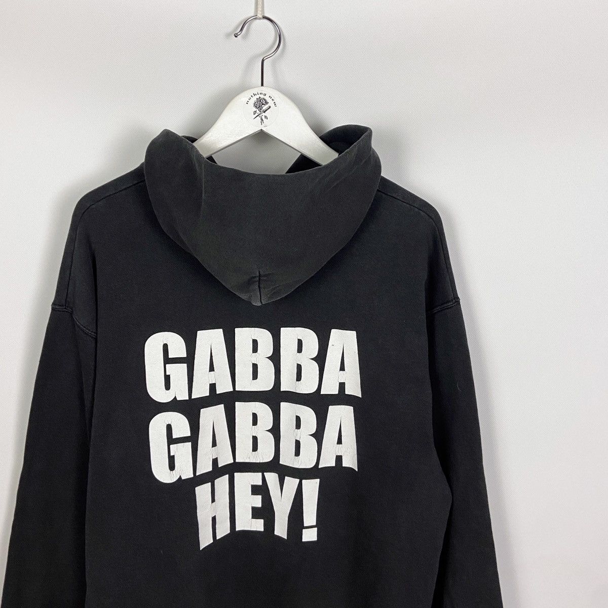 Vintage Vintage 00s Ramones Gabba Gabba Hey Ho let’s go hoodie rock Size US XL / EU 56 / 4 - 4 Thumbnail