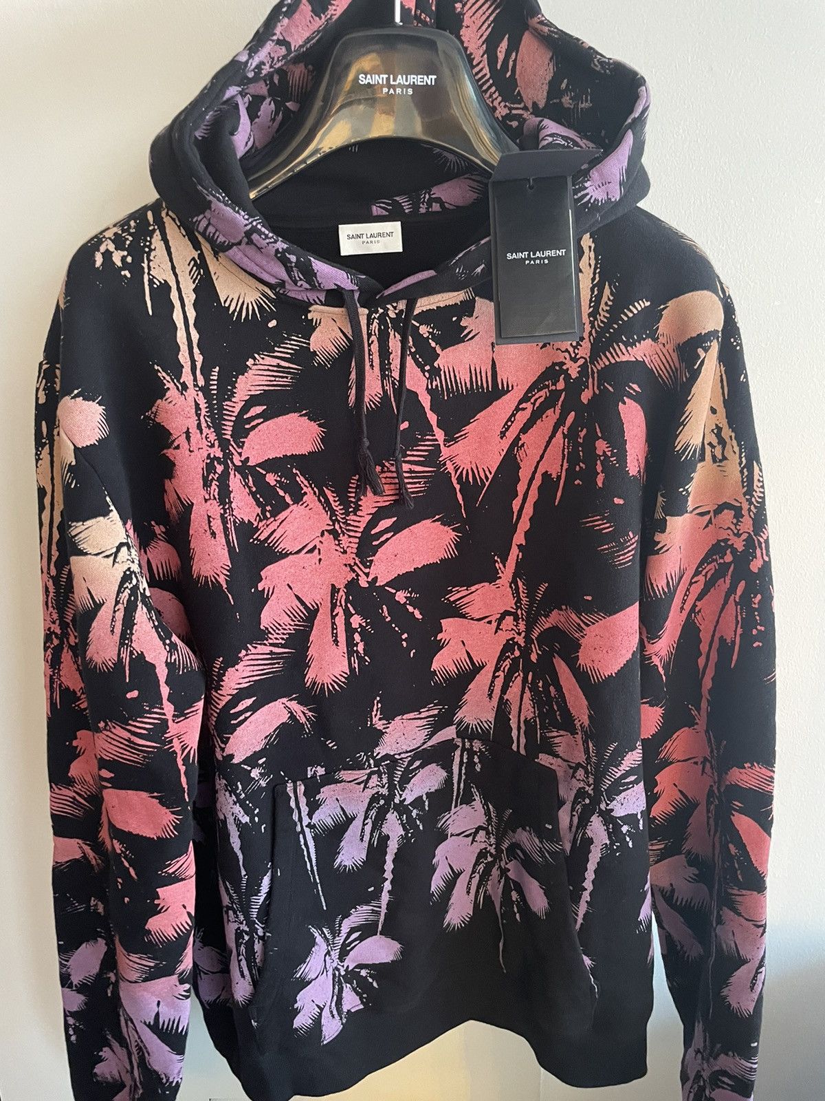 Hedi Slimane × Saint Laurent Paris × Yves Saint Laurent Rare Super Runway Limited Edition Sold Out Palm Tree Hoodie Size US XL / EU 56 / 4 - 14 Thumbnail