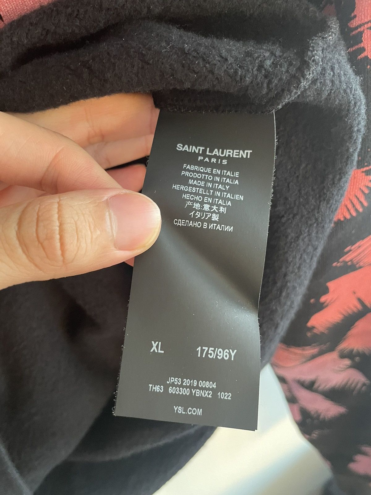 Hedi Slimane × Saint Laurent Paris × Yves Saint Laurent Rare Super Runway Limited Edition Sold Out Palm Tree Hoodie Size US XL / EU 56 / 4 - 10 Thumbnail
