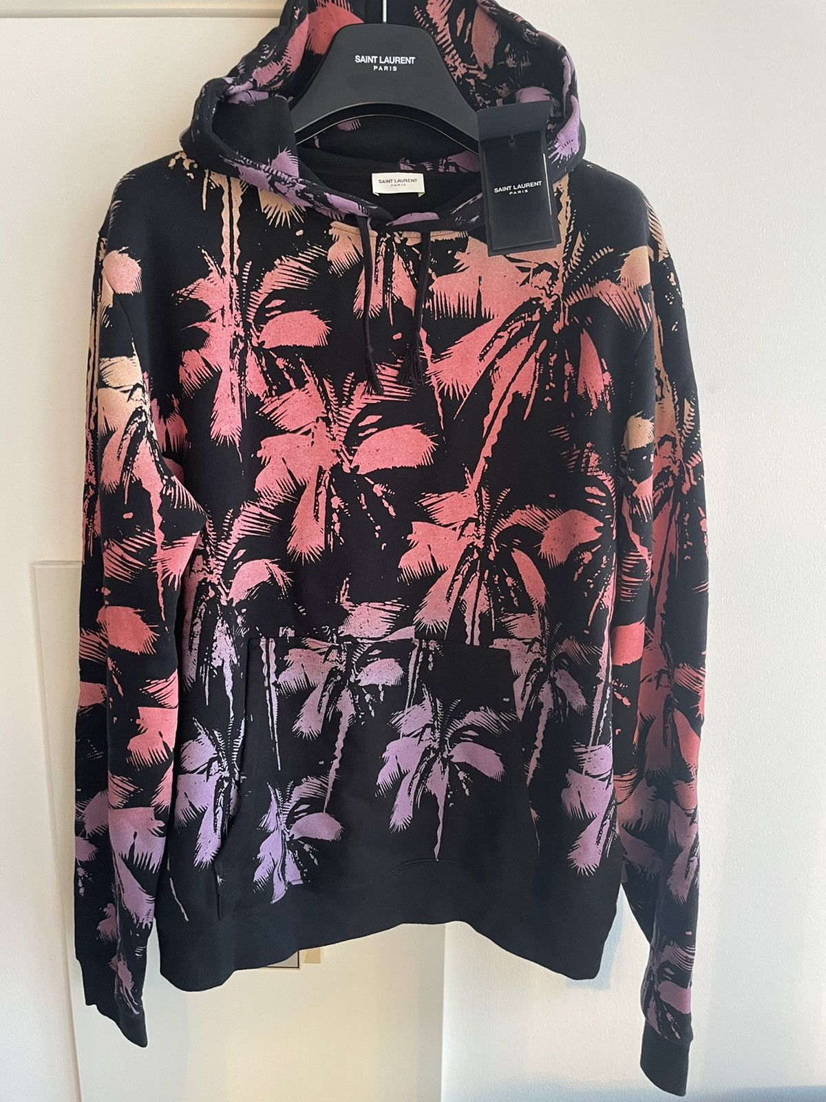 Hedi Slimane × Saint Laurent Paris × Yves Saint Laurent Rare Super Runway Limited Edition Sold Out Palm Tree Hoodie Size US XL / EU 56 / 4 - 1 Thumbnail