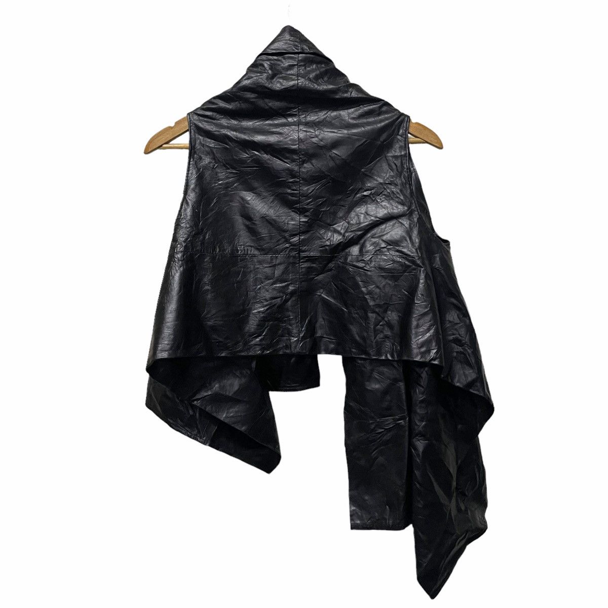 Ann Demeulemeester 💥 Ann Demeulemeester Archive Cuir Leather Vest Size XS / US 0-2 / IT 36-38 - 6 Thumbnail