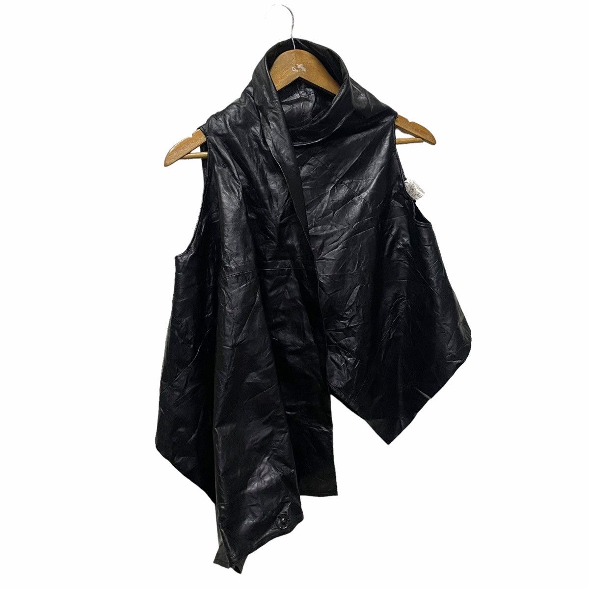 Ann Demeulemeester 💥 Ann Demeulemeester Archive Cuir Leather Vest Size XS / US 0-2 / IT 36-38 - 4 Thumbnail