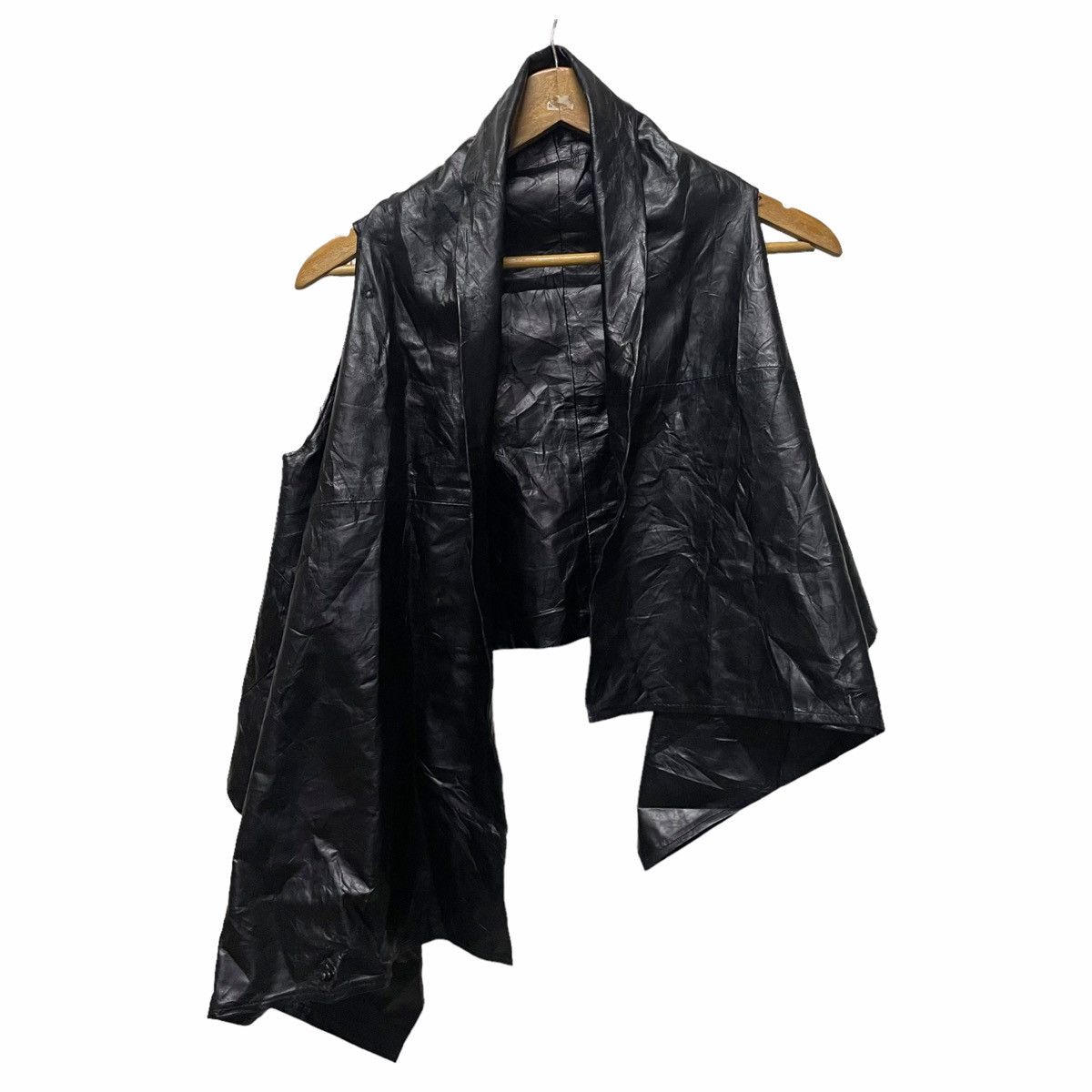 Ann Demeulemeester 💥 Ann Demeulemeester Archive Cuir Leather Vest Size XS / US 0-2 / IT 36-38 - 1 Thumbnail
