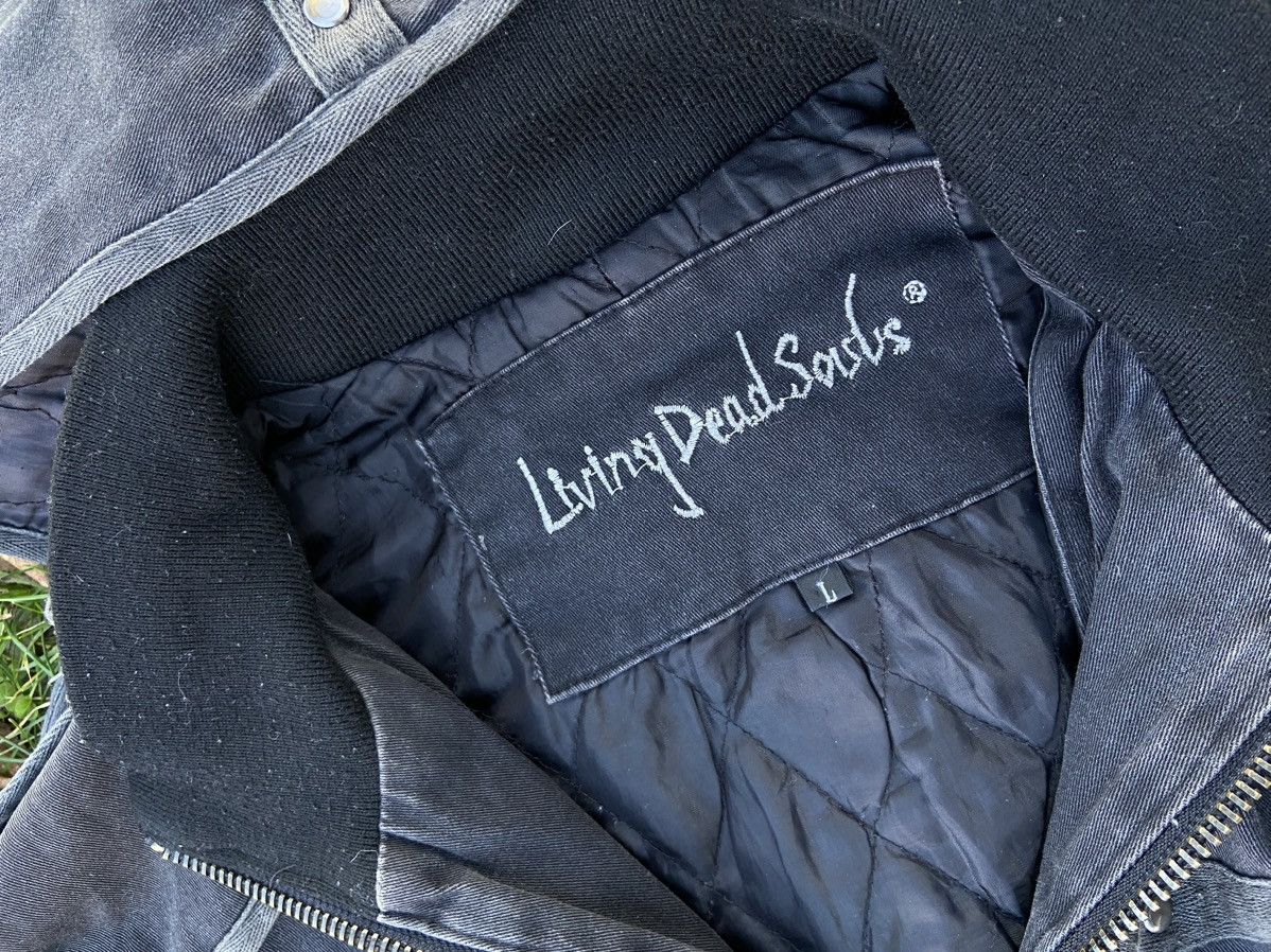 Vintage Vintage black Living Died Souls varsity jacket Size US L / EU 52-54 / 3 - 3 Thumbnail