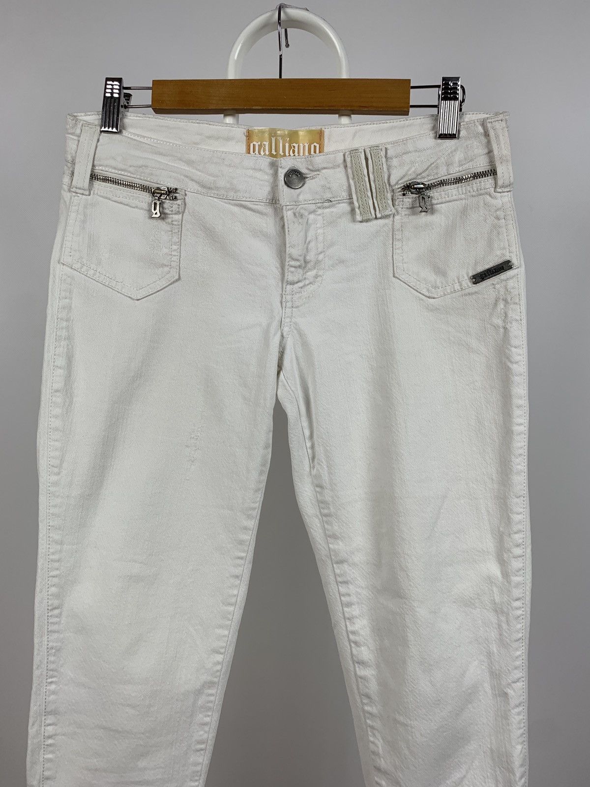 John Galliano Vintage John Galliano Rhinestones Painted Cropped Pants Size 28" / US 6 / IT 42 - 5 Thumbnail
