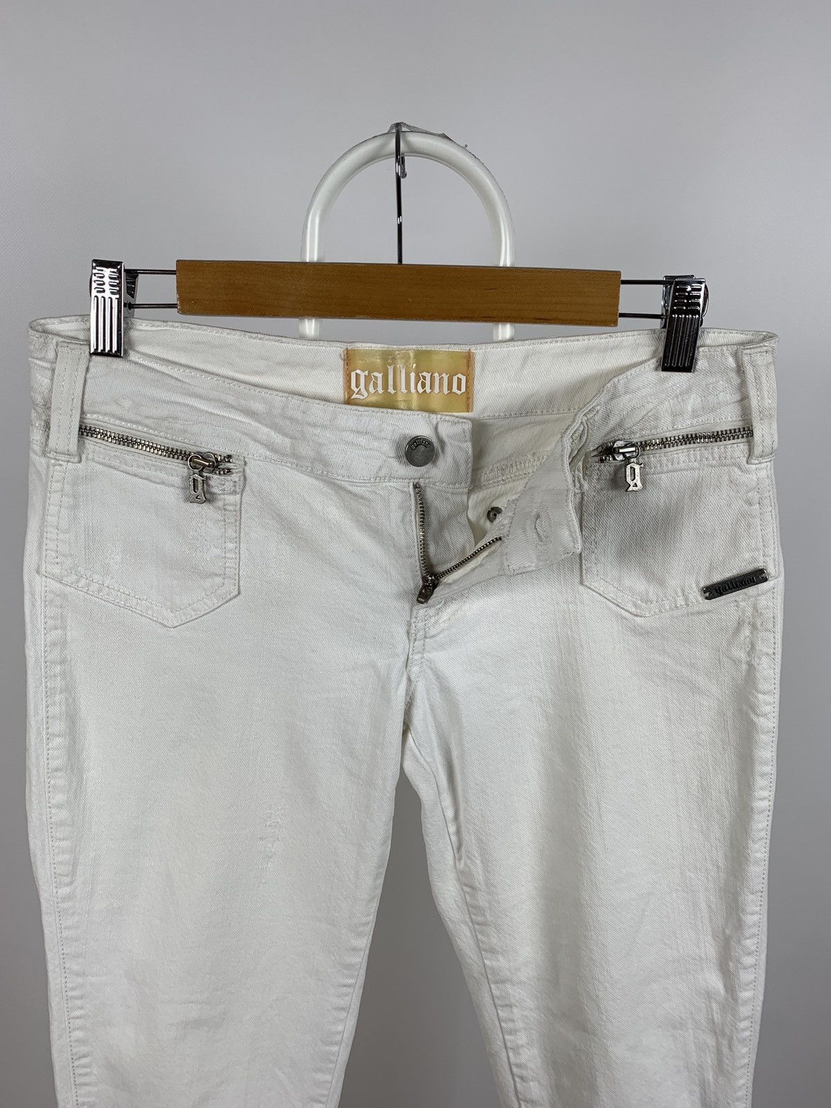 John Galliano Vintage John Galliano Rhinestones Painted Cropped Pants Size 28" / US 6 / IT 42 - 10 Thumbnail