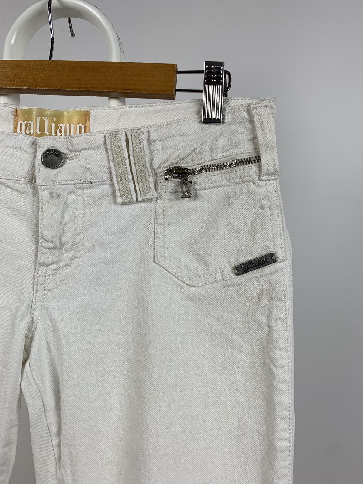 John Galliano Vintage John Galliano Rhinestones Painted Cropped Pants Size 28" / US 6 / IT 42 - 6 Thumbnail