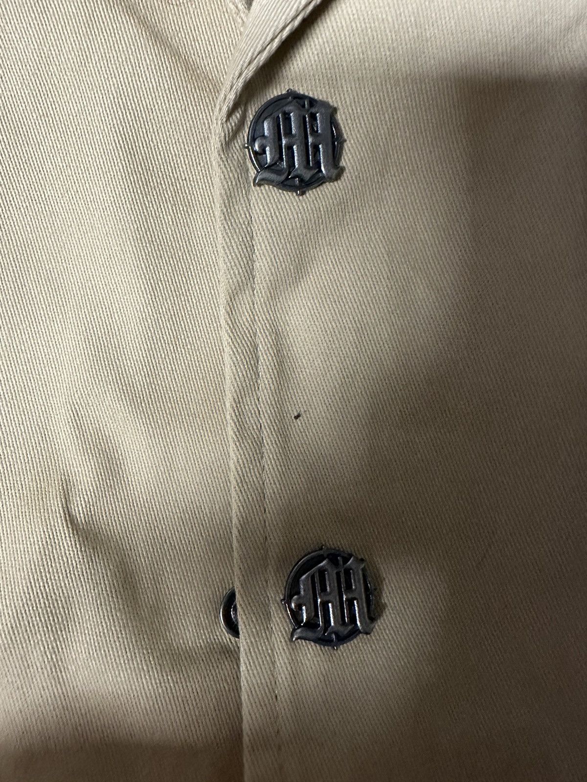 Menace MENACE SKELETAL EMBOSSED BUTTON UP TAN SIZE M Size US M / EU 48-50 / 2 - 4 Thumbnail
