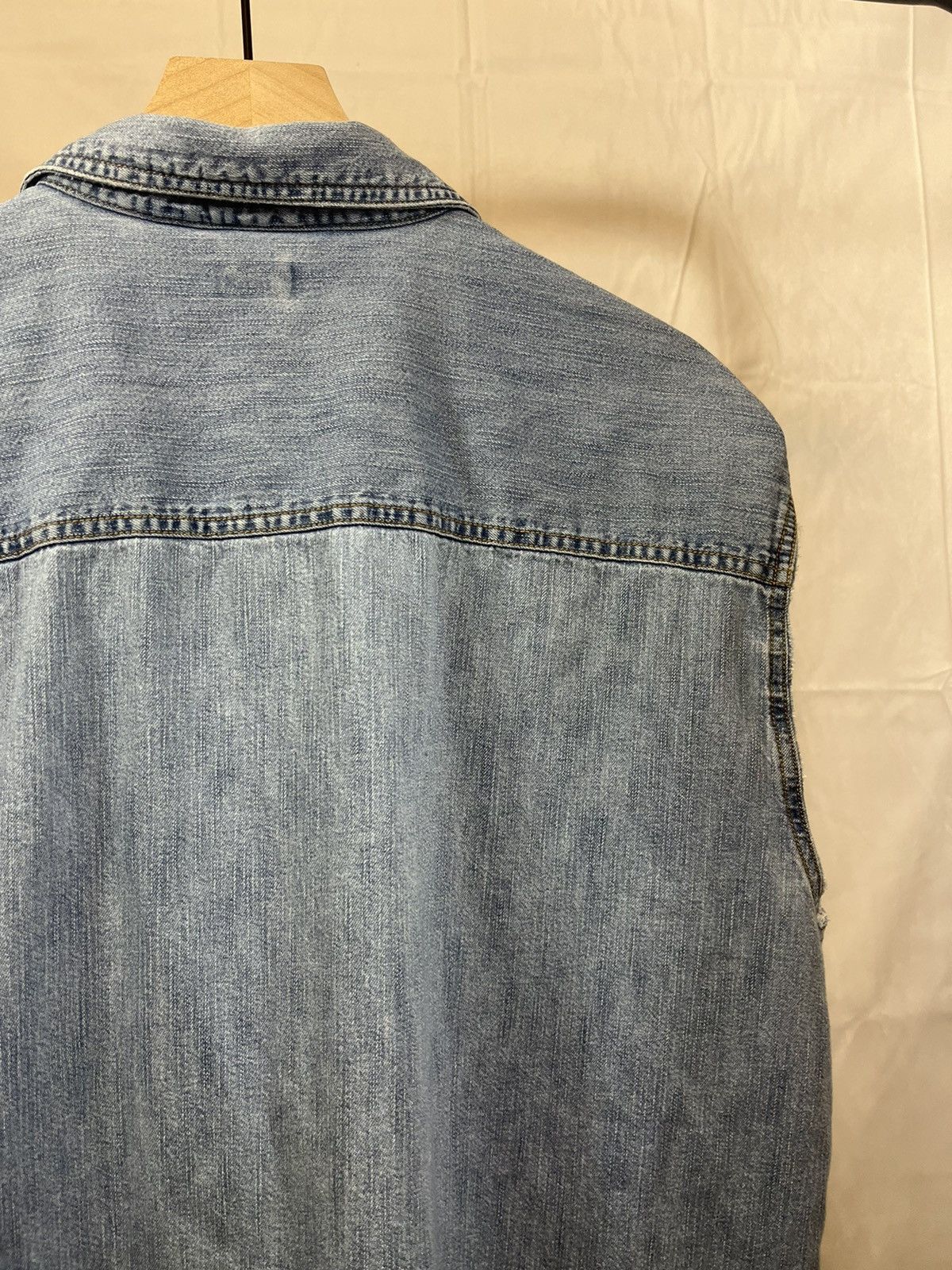 Levi's × Vintage Distressed Faded Cutoff Oversized Shirt Size US L / EU 52-54 / 3 - 11 Thumbnail