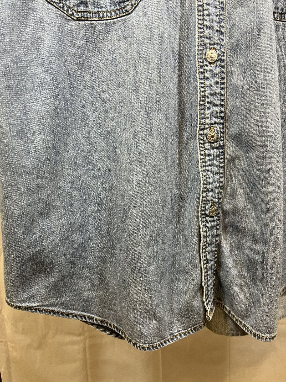 Levi's × Vintage Distressed Faded Cutoff Oversized Shirt Size US L / EU 52-54 / 3 - 8 Thumbnail