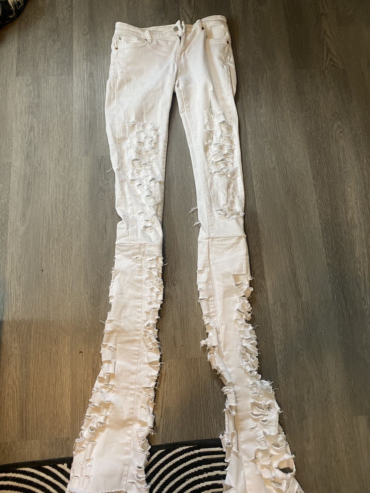 Other White stacked jeans Size US 30 / EU 46 - 3 Thumbnail