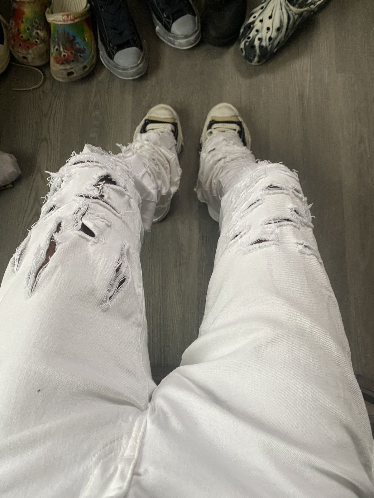 Other White stacked jeans Size US 30 / EU 46 - 1 Thumbnail