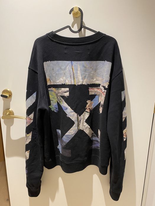 Off white clearance oil painting crewneck