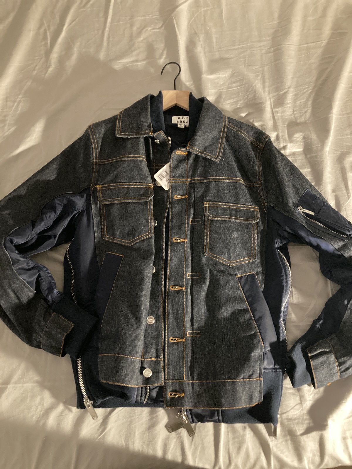 Sacai Denim Jacket | Grailed