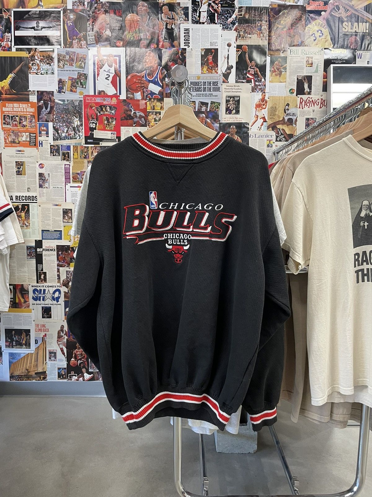 Vintage Chicago Bulls Ringer Crewneck