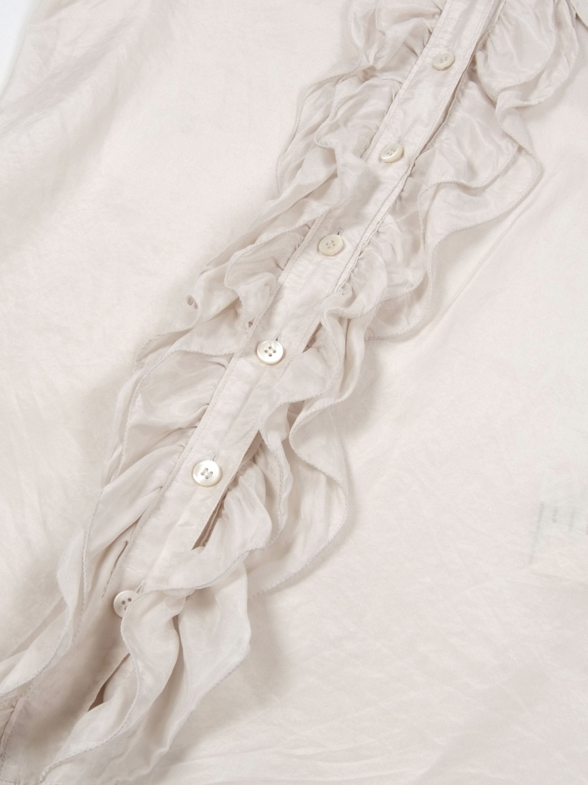 Miu Miu Vintage MIU MIU Prada Silk Sleeveless Ruffle Top Blouse IT38 Size XS / US 0-2 / IT 36-38 - 5 Thumbnail