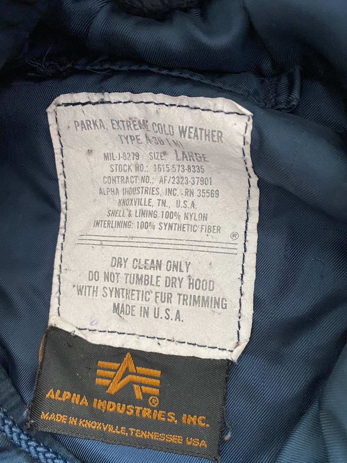 Alpha Industries Vintage Parka Military A 3B ECW jacket 90s Size US L / EU 52-54 / 3 - 5 Thumbnail
