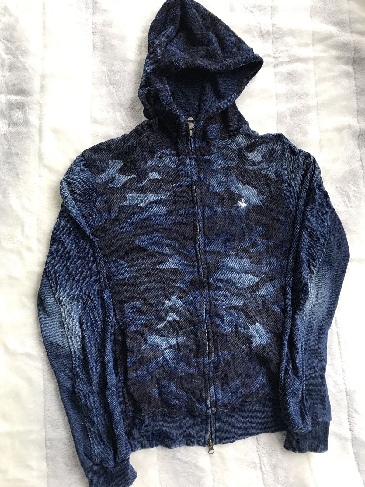 Japanese Brand × Number (N)ine 💥 1PIU1UGUALE3 NUMBERNINE CAMOUFLAGE HOODIE Size US L / EU 52-54 / 3 - 3 Thumbnail