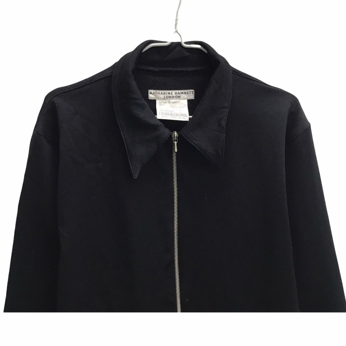 Japanese Brand × Katharine Hamnett London 💥 Katharine Hamnett London Riri Zip Linen Jacket Size US L / EU 52-54 / 3 - 3 Thumbnail