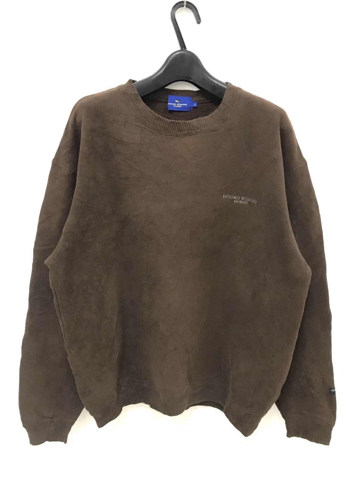 Hiroko Koshino Homme × Japanese Brand × Vintage 🔥90s HIROKO KOSHINO HOMME CREWNECK SWEATSHIRT Size US XL / EU 56 / 4 - 2 Thumbnail