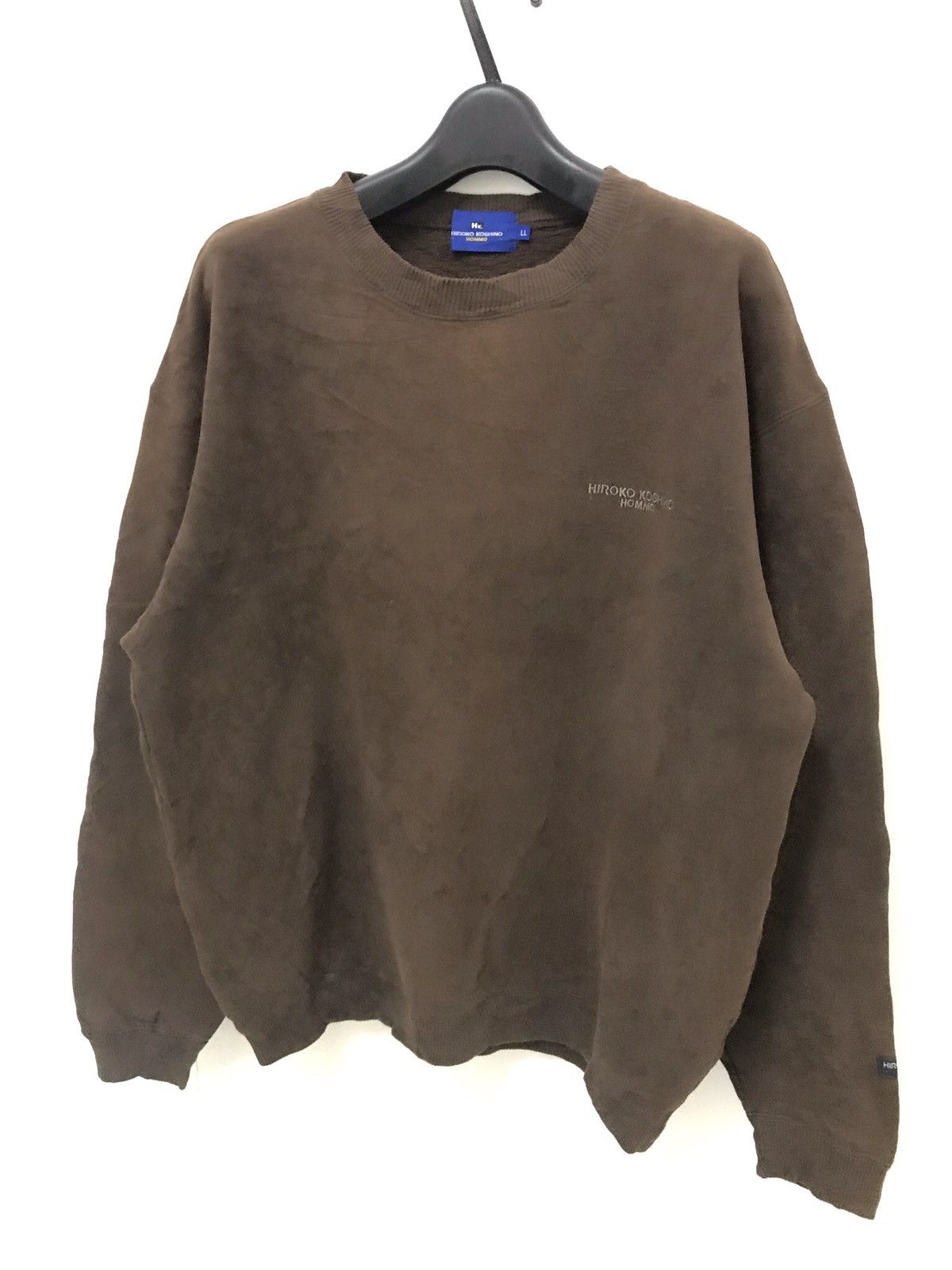 Hiroko Koshino Homme × Japanese Brand × Vintage 🔥90s HIROKO KOSHINO HOMME CREWNECK SWEATSHIRT Size US XL / EU 56 / 4 - 3 Thumbnail