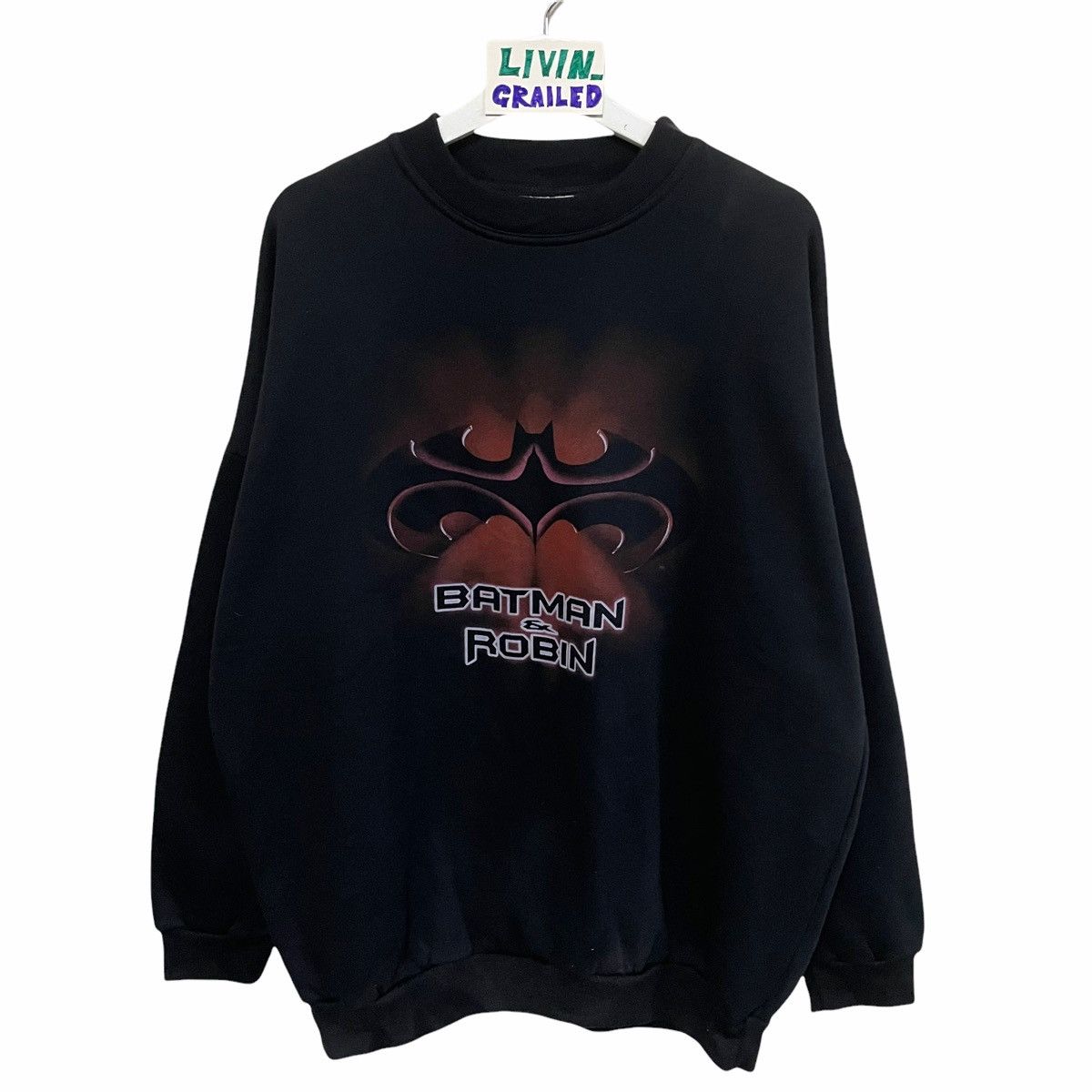 DC Comics × Vintage 💥90s BATMAN & ROBIN MOVIE COLLECTION CREWNECK SWEATSHIRT Size US XL / EU 56 / 4 - 1 Thumbnail