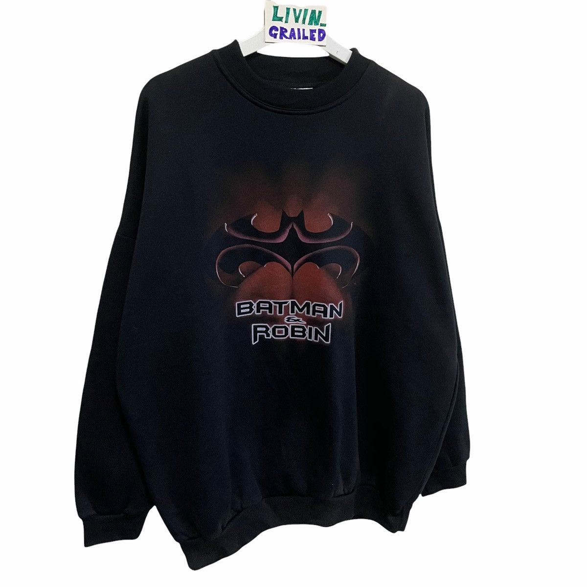 DC Comics × Vintage 💥90s BATMAN & ROBIN MOVIE COLLECTION CREWNECK SWEATSHIRT Size US XL / EU 56 / 4 - 3 Thumbnail