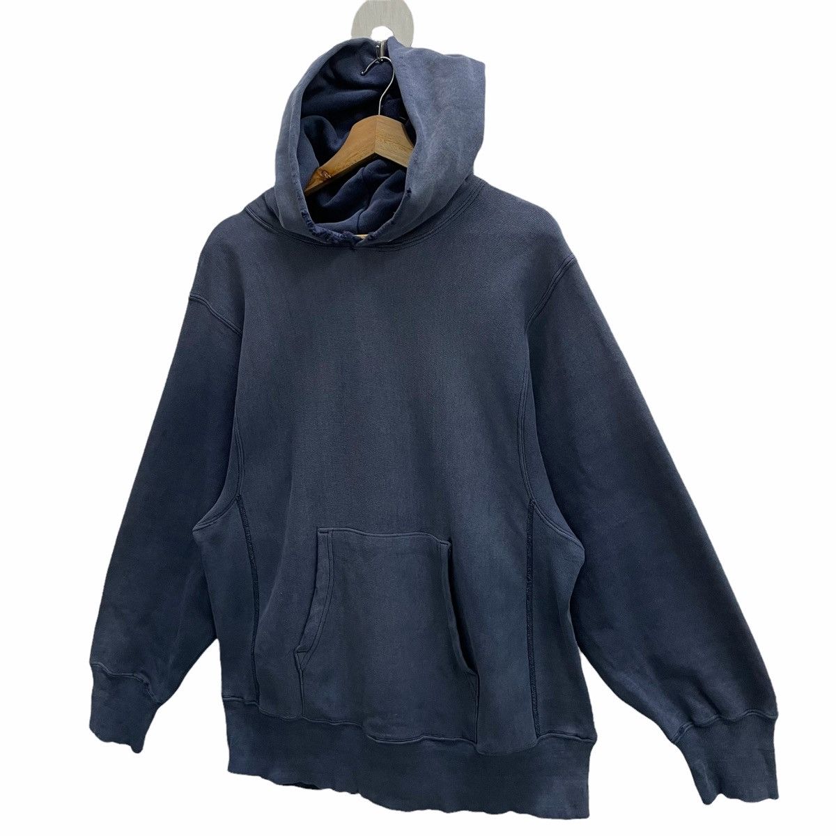 Champion × Vintage 💥 70s CHAMPION Reverse Weave Hoodie Distressed Sunfaded Size US M / EU 48-50 / 2 - 3 Thumbnail