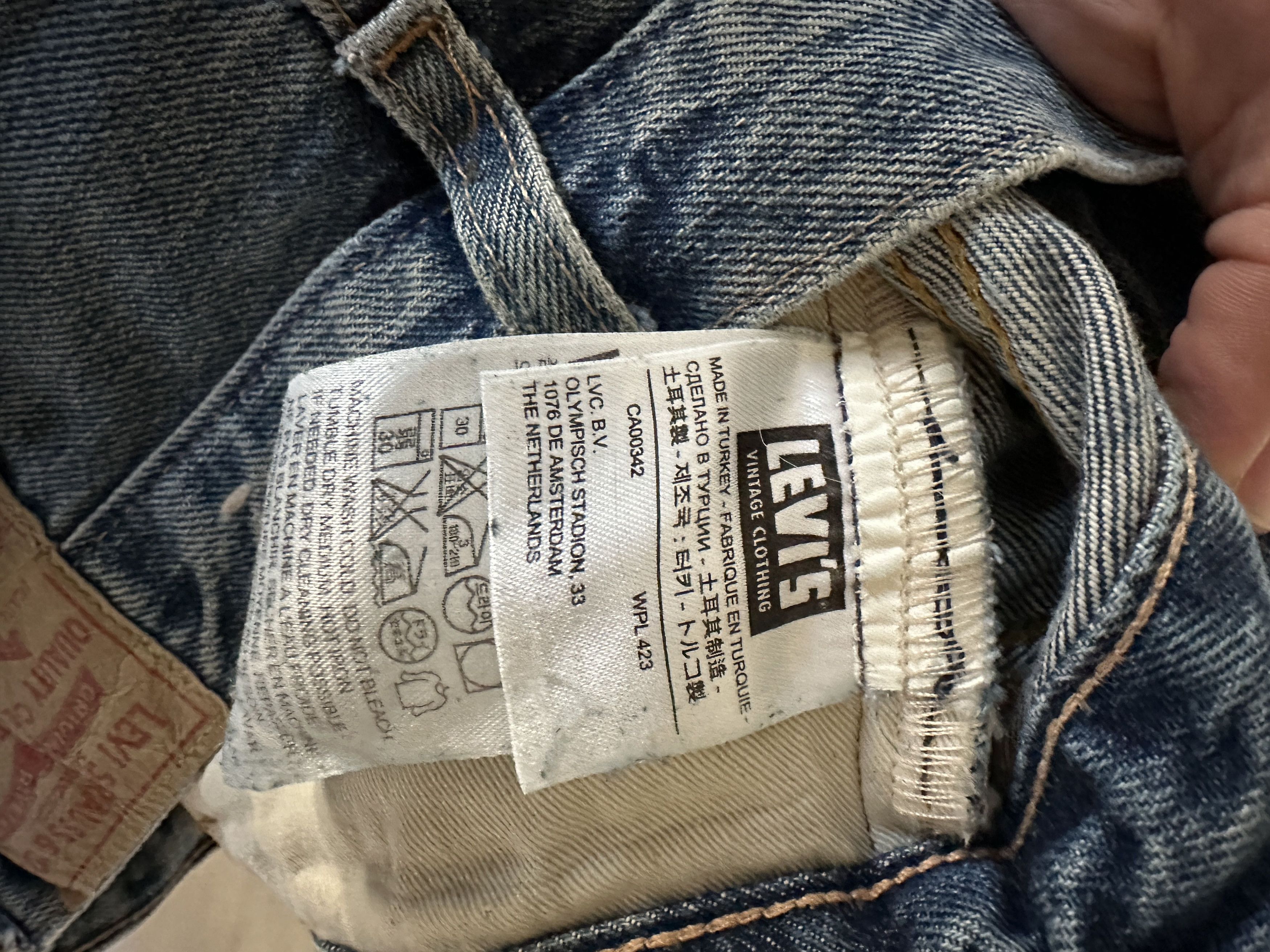 Levis Vintage Clothing 501 x Cone Mill Denim 30