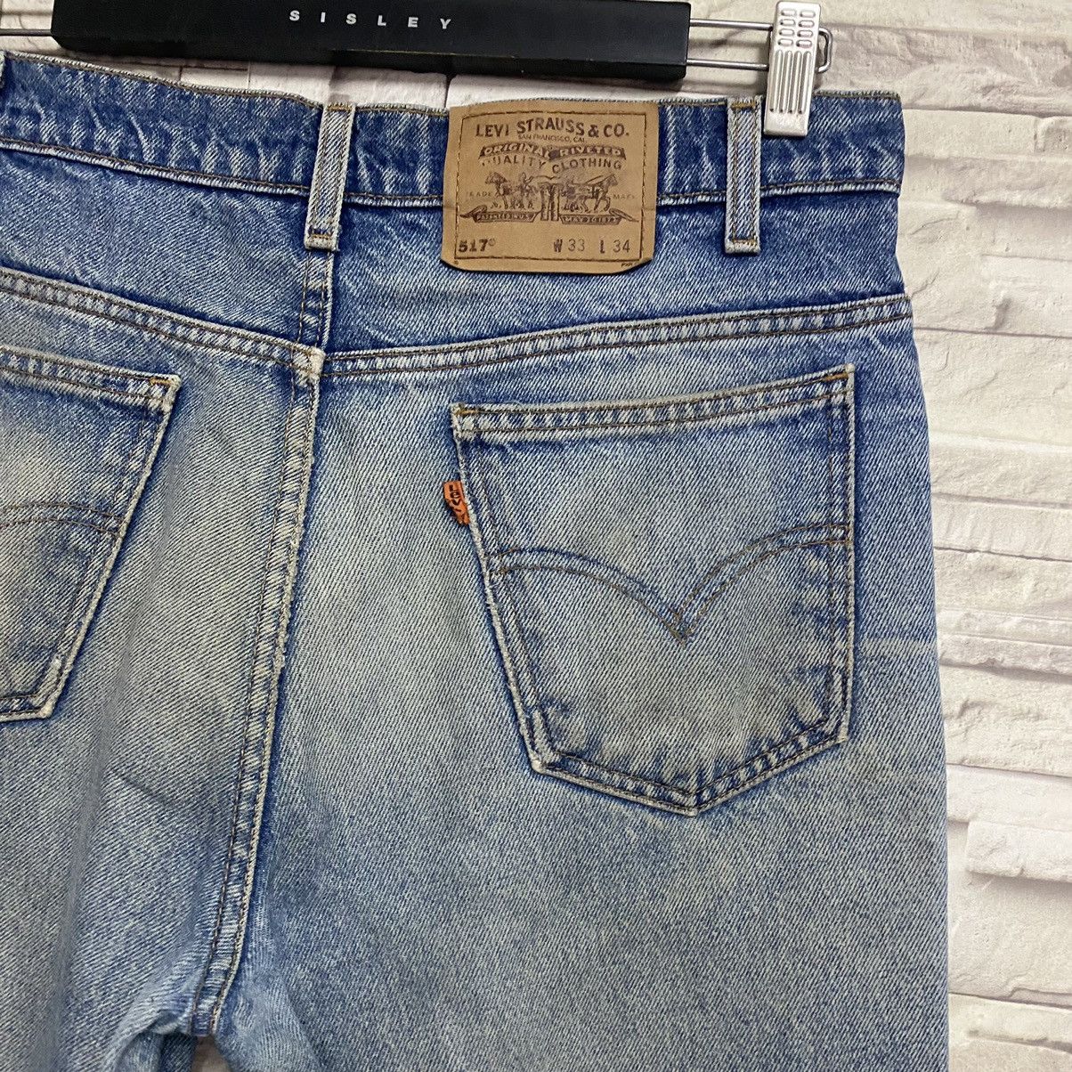 Levi's Vintage Levis 517 Flare Jeans Mud Distressed Size US 32 / EU 48 - 12 Thumbnail