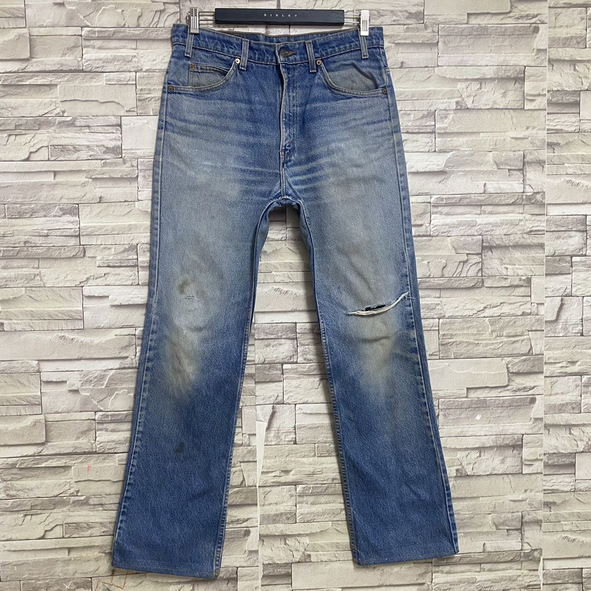 Levi's Vintage Levis 517 Flare Jeans Mud Distressed Size US 32 / EU 48 - 3 Thumbnail
