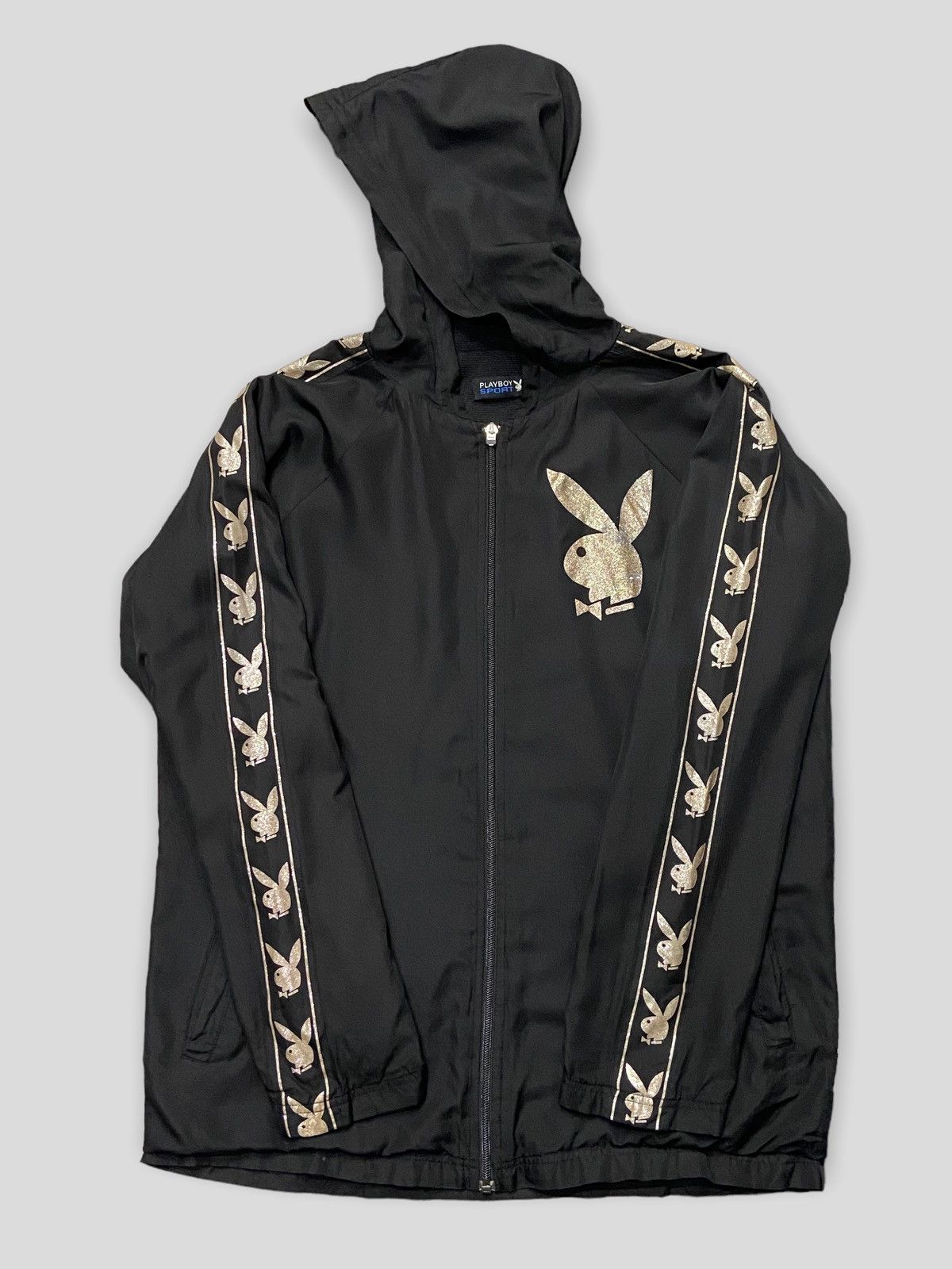 Vintage 90s Playboy Sport Jacket Hooded