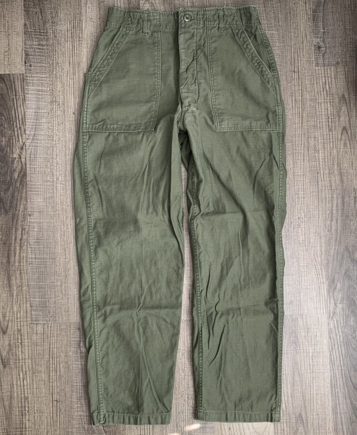 Military Vintage 1970s US Army Military OG 107 Trousers (32x29) | Grailed