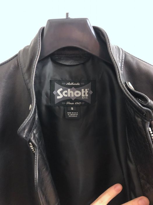 Schott Cowhide Casual Racer Leather Jacket 654 | Grailed