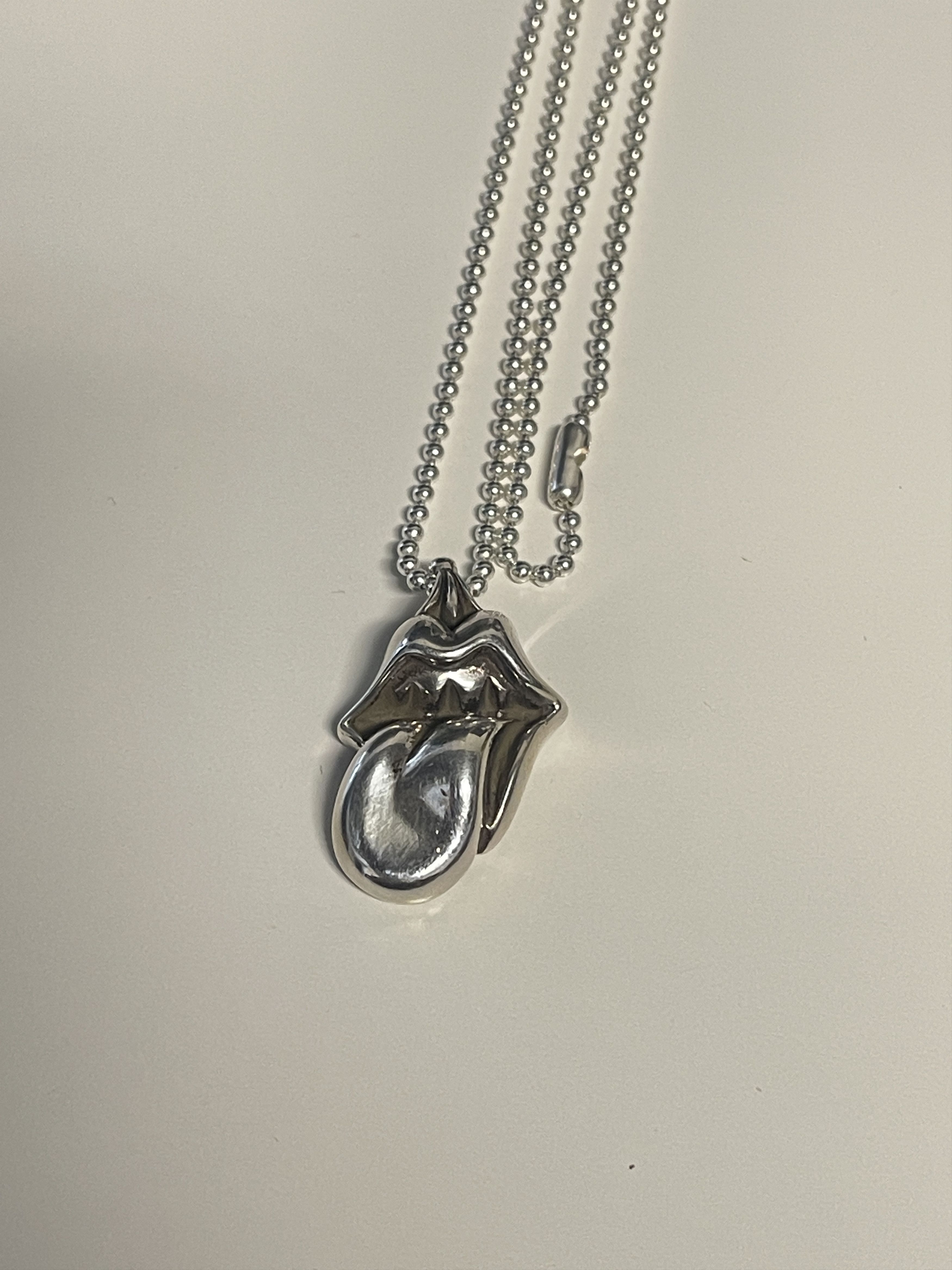 Chrome Hearts Rolling Stones Necklace Grailed