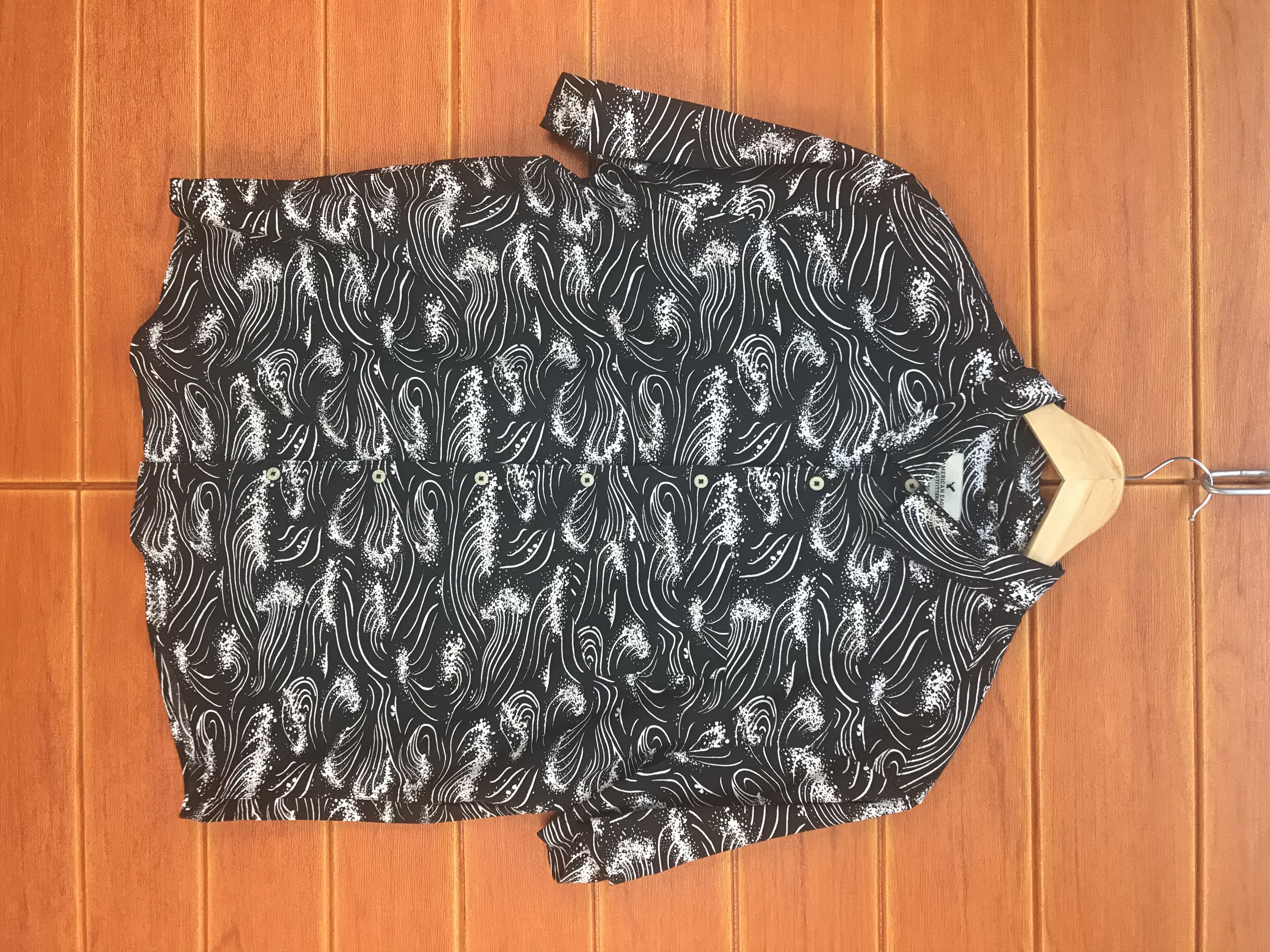 American Eagle Outfitters American Eagle Outfitters Great Wave Print Shirt Size US L / EU 52-54 / 3 - 2 Thumbnail