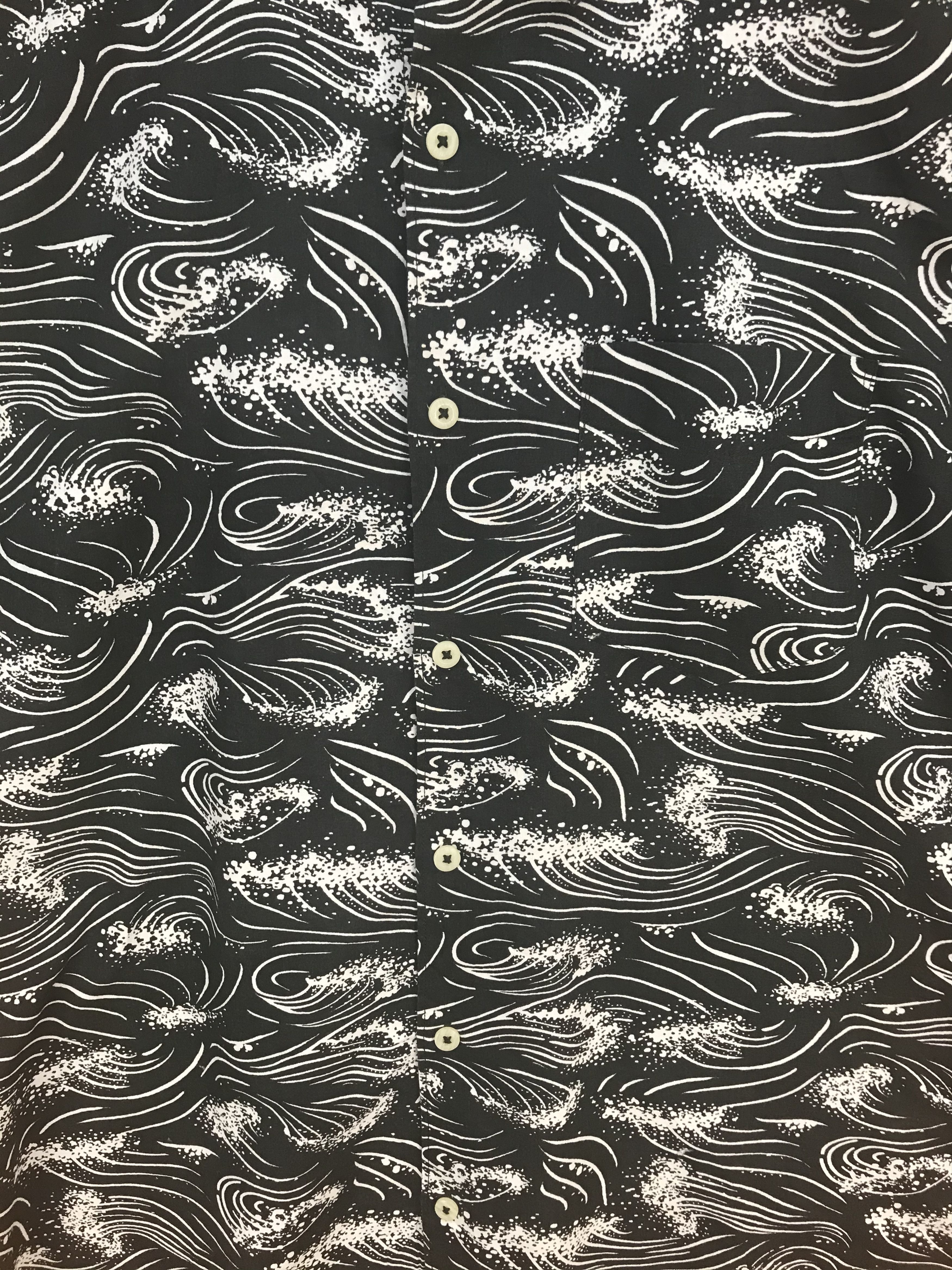 American Eagle Outfitters American Eagle Outfitters Great Wave Print Shirt Size US L / EU 52-54 / 3 - 5 Thumbnail